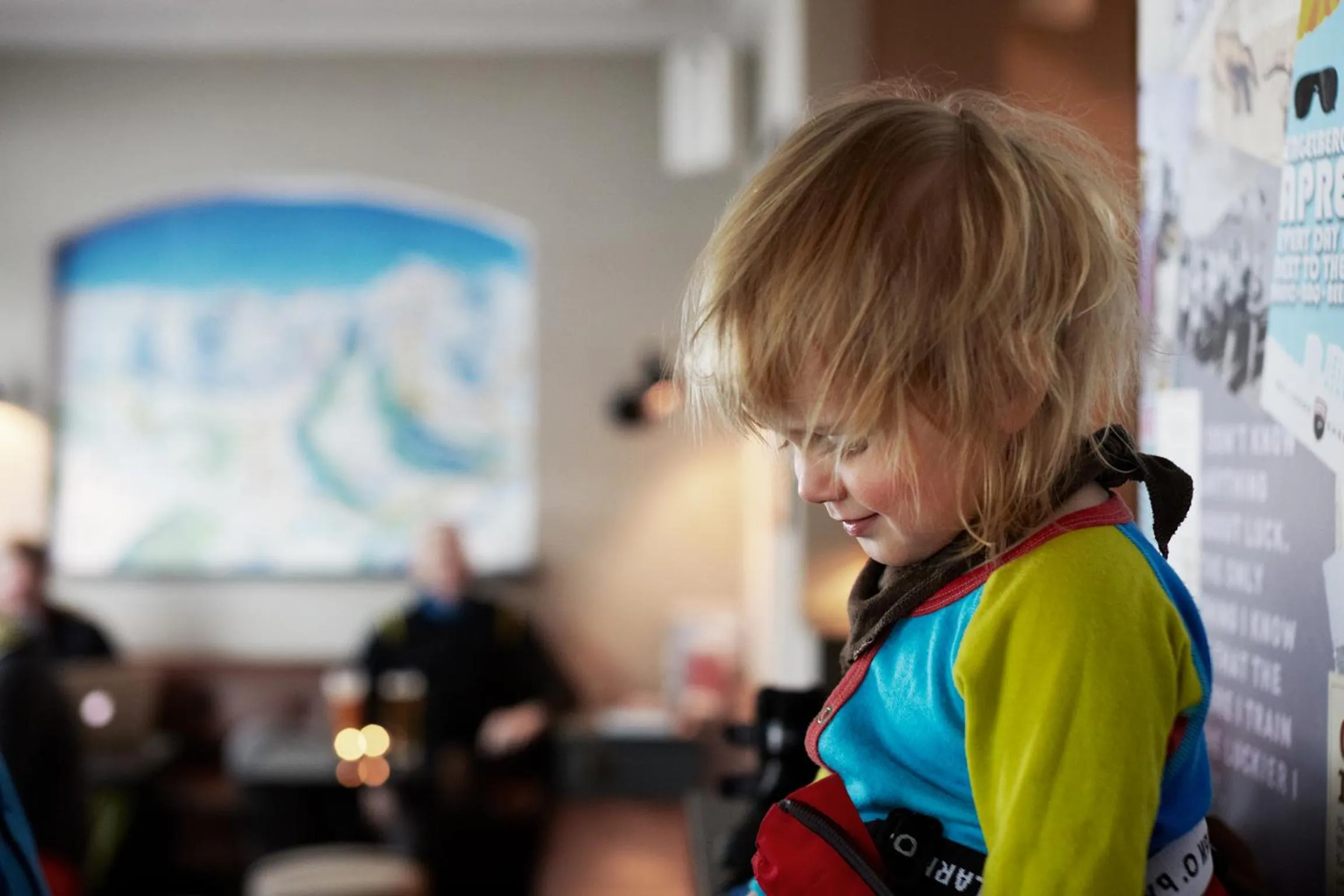 young children in Ski Lodge Engelberg