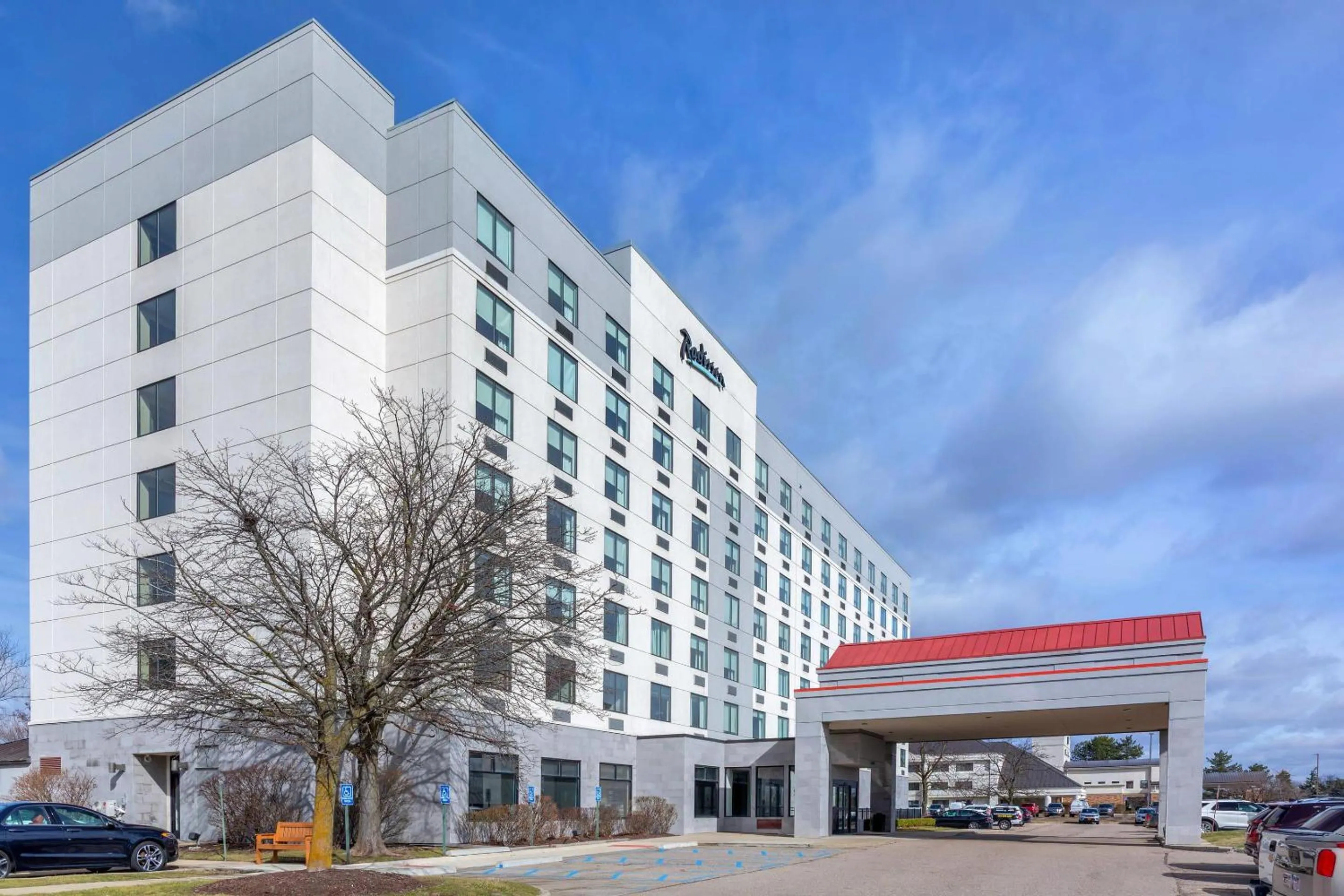 Property building in Radisson Hotel Detroit Metro Airport