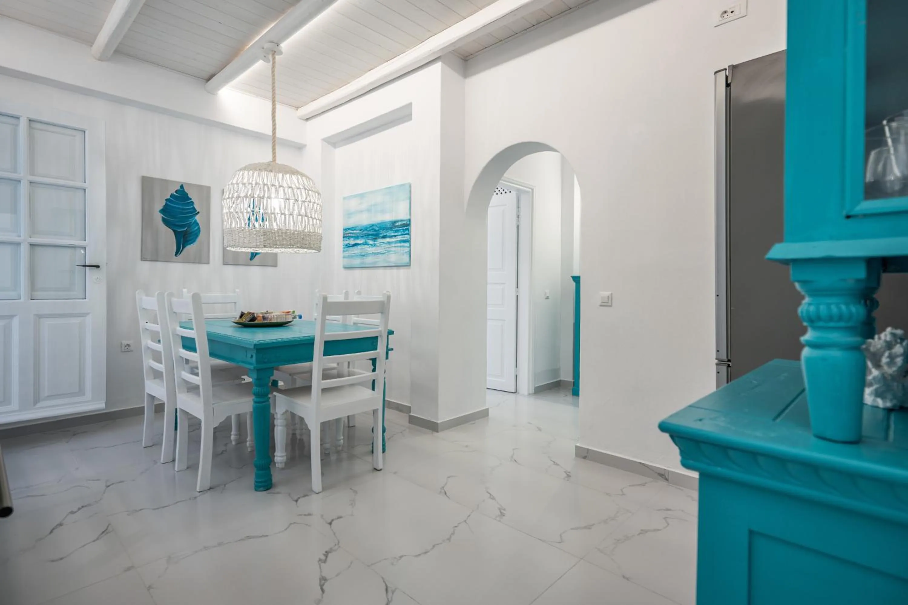 Dining area in Oia Sunset Villas