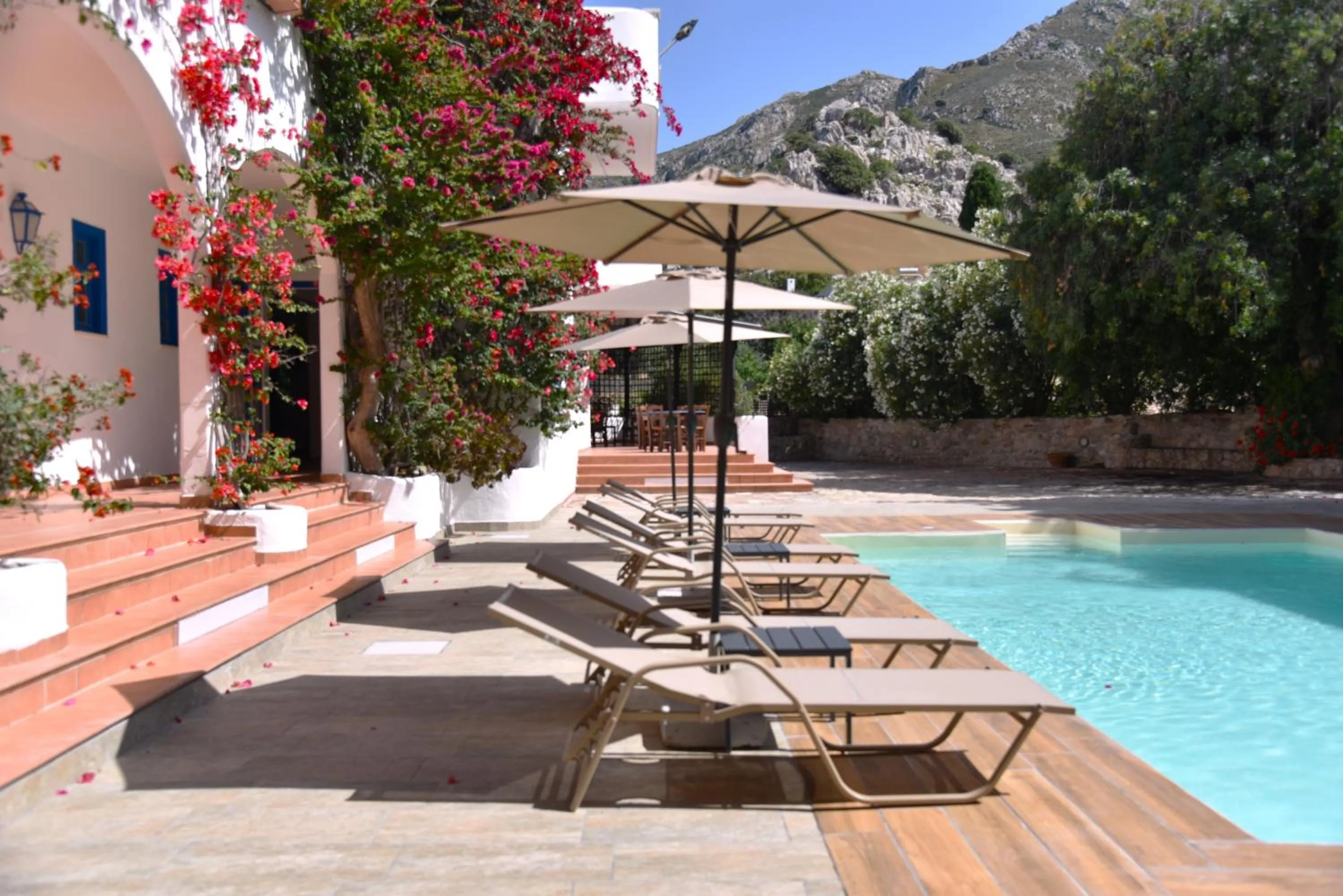 Swimming pool in Boutique Hotel Tilos Mare