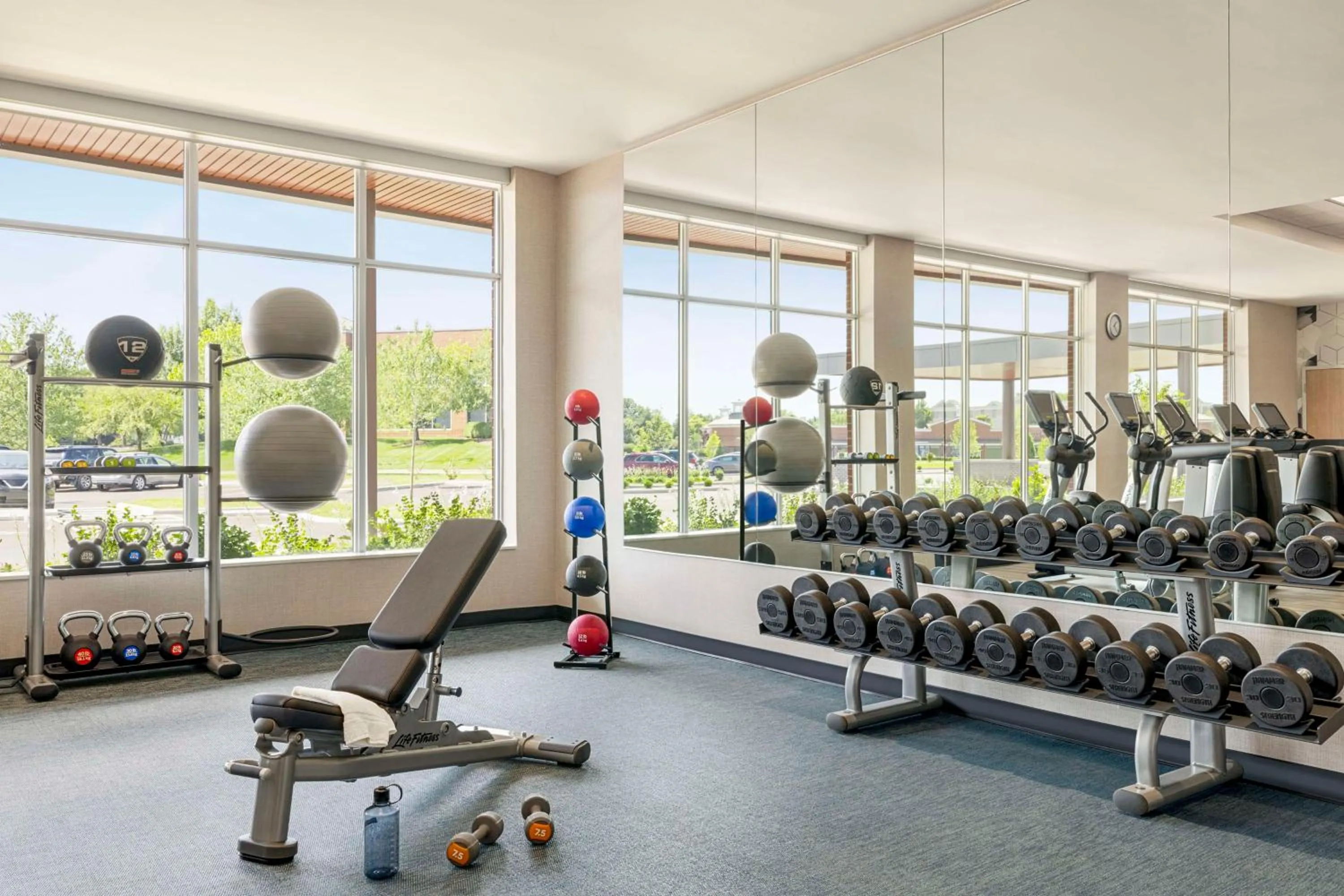 Fitness centre/facilities in Hyatt Place Columbus Polaris