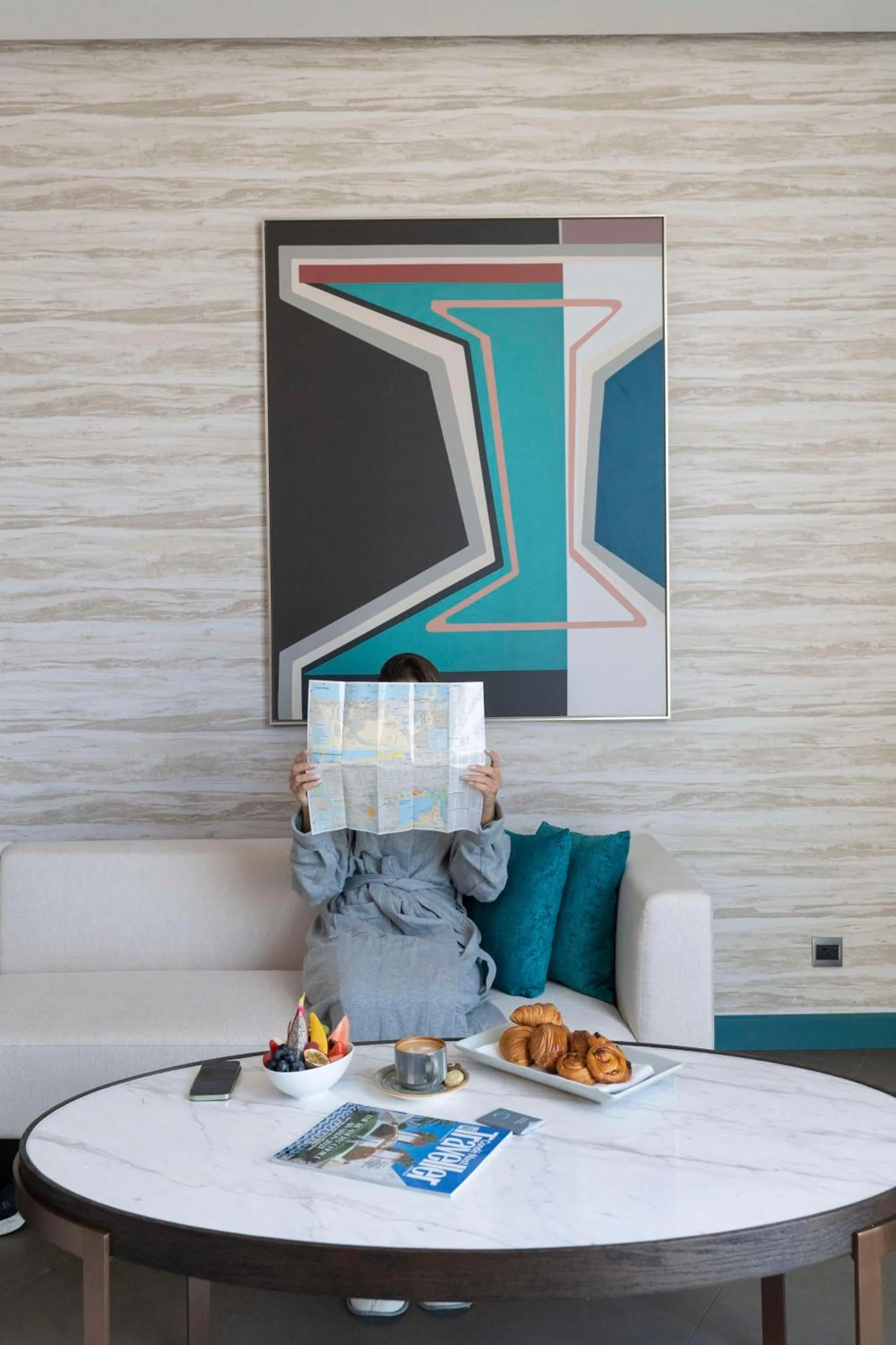 Seating area in Hyatt Centric Jumeirah Dubai