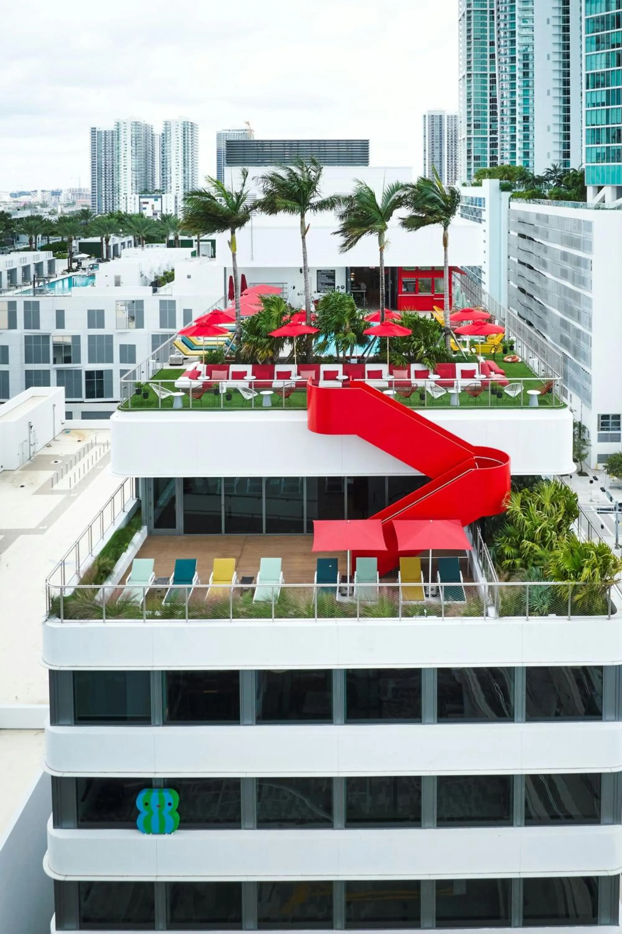 Swimming pool in citizenM Miami World Center