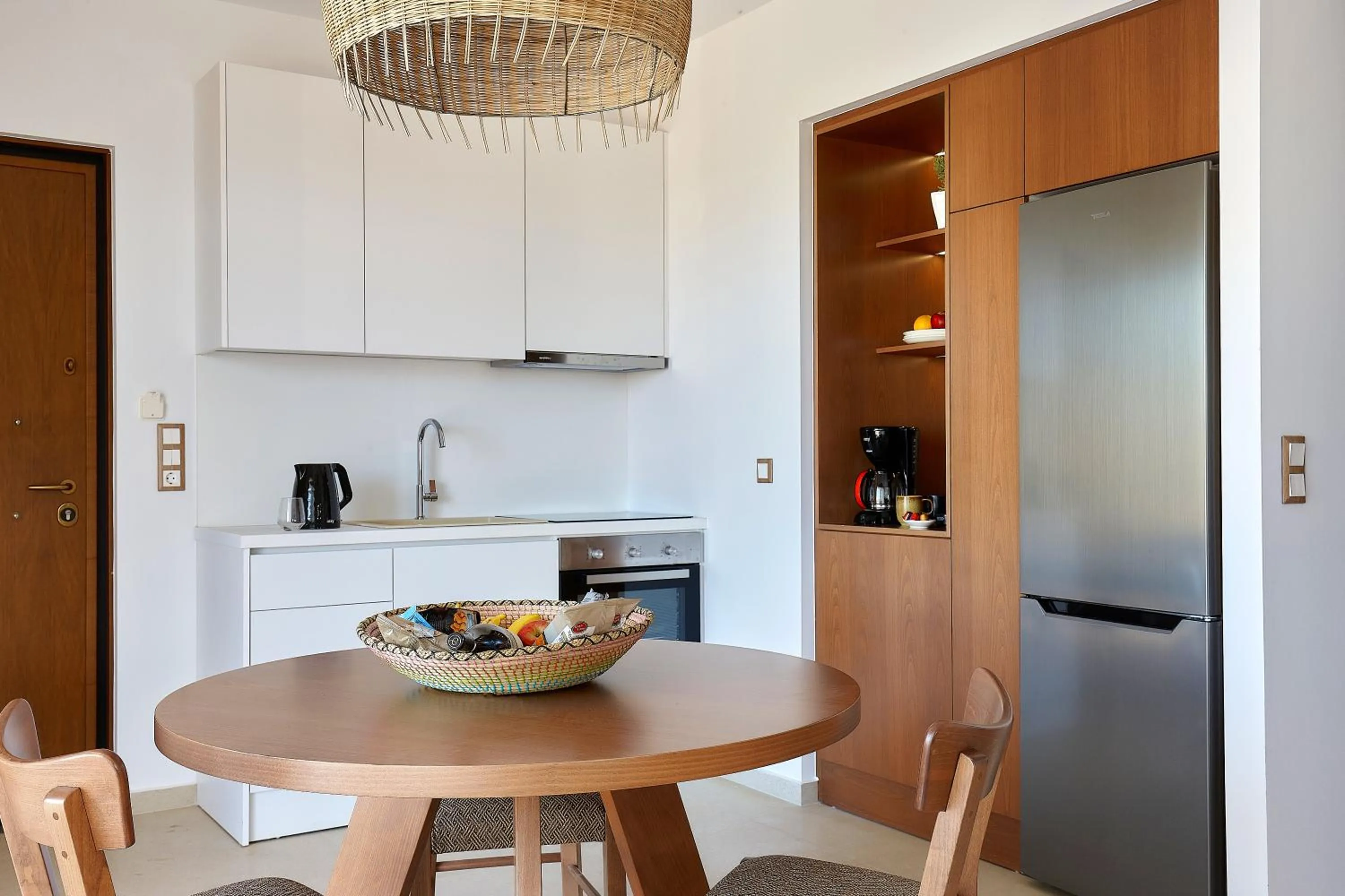 Kitchen or kitchenette in Volta Suites and Villas