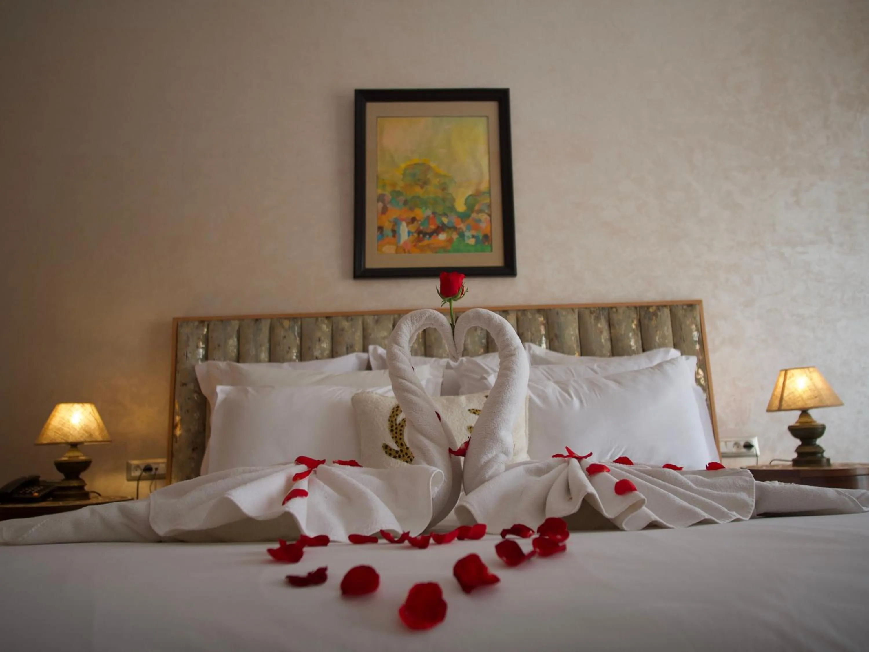 Garden view, Bed in Sillage Palace Sky & Spa