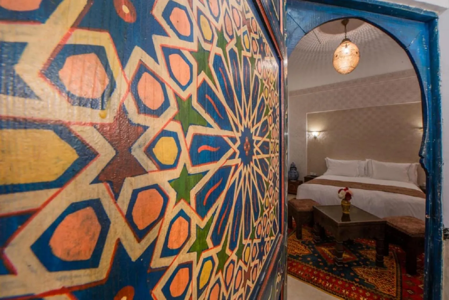 Bedroom, Bed in Riad la clé d'or & spa