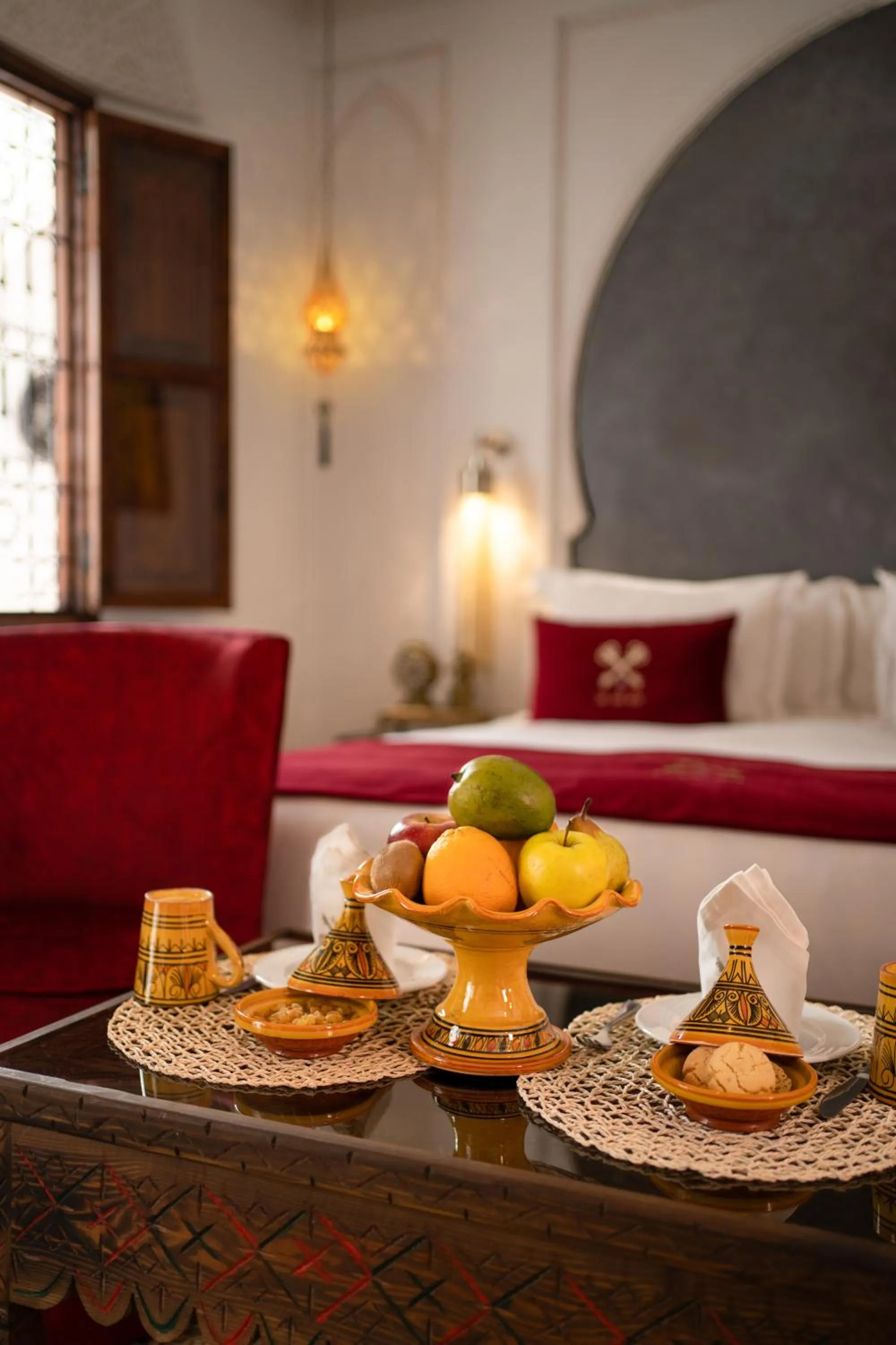 Bedroom, Bed in Riad la clé d'or & spa