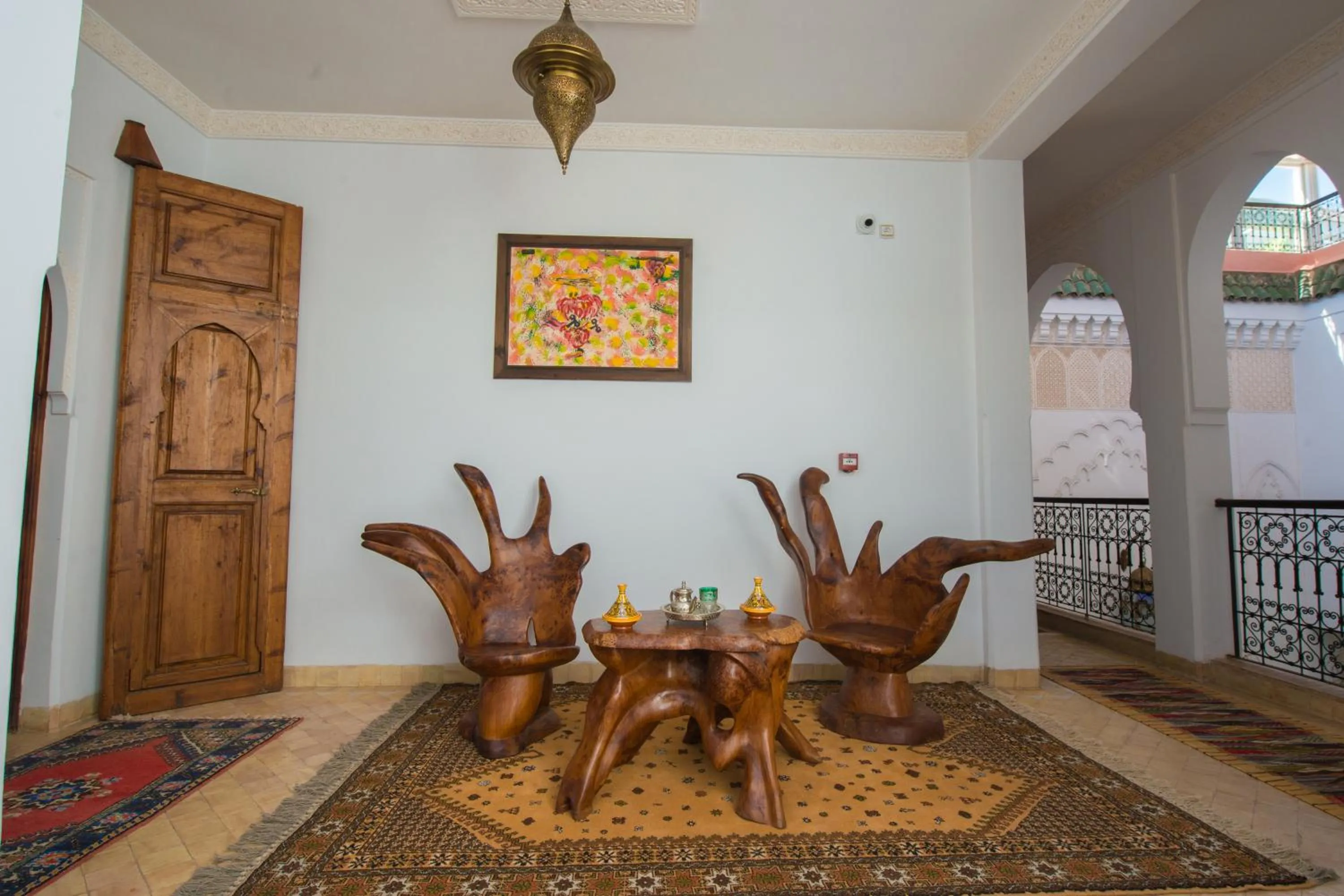 Living room in Riad la clé d'or & spa