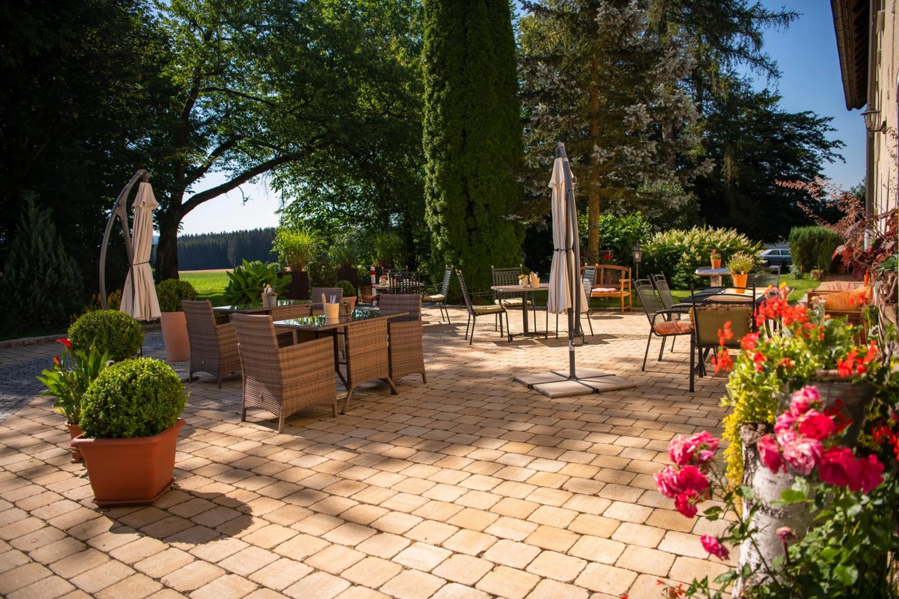 Garden in Landhotel Lindenhof