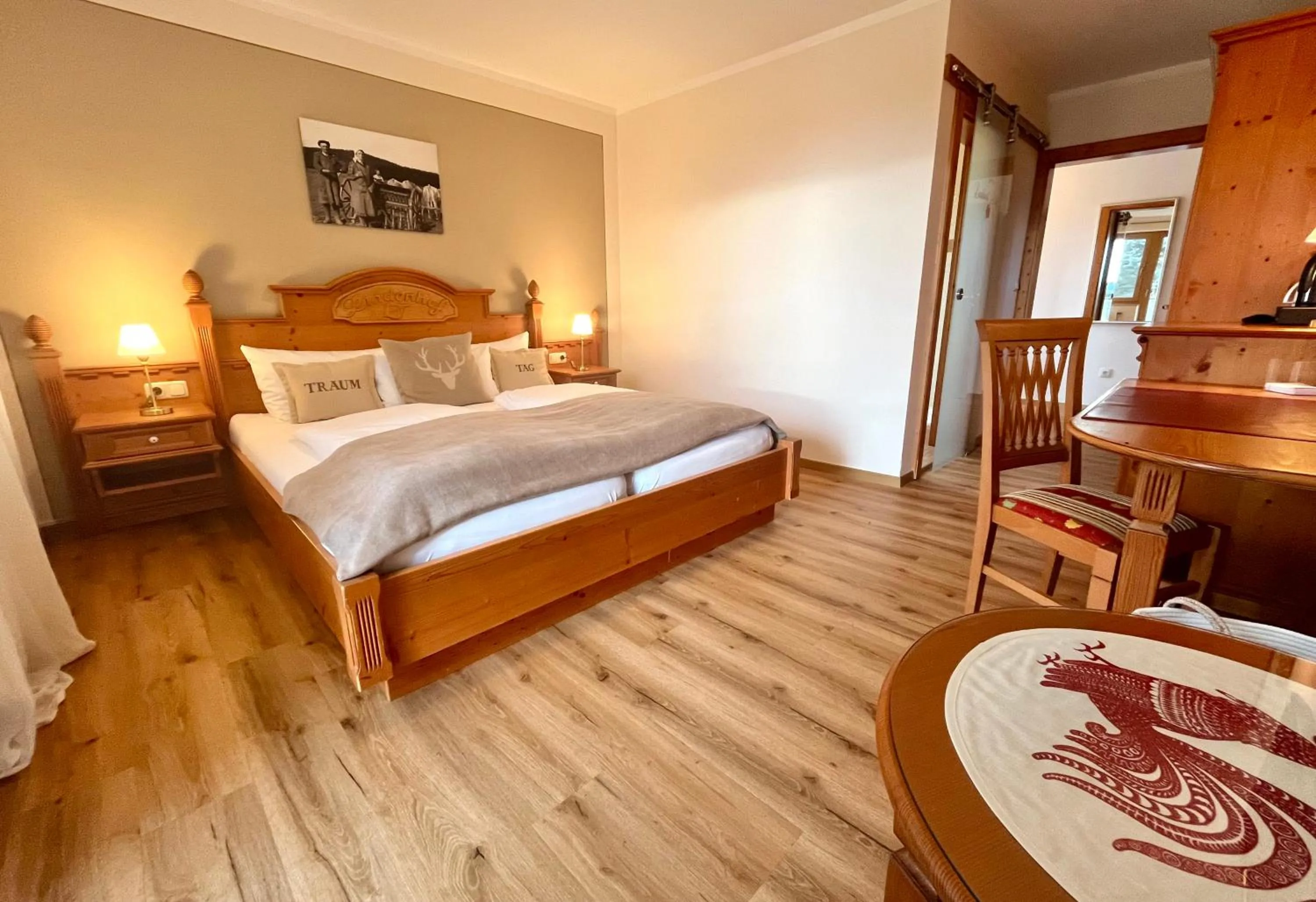 Photo of the whole room, Bed in Landhotel Lindenhof