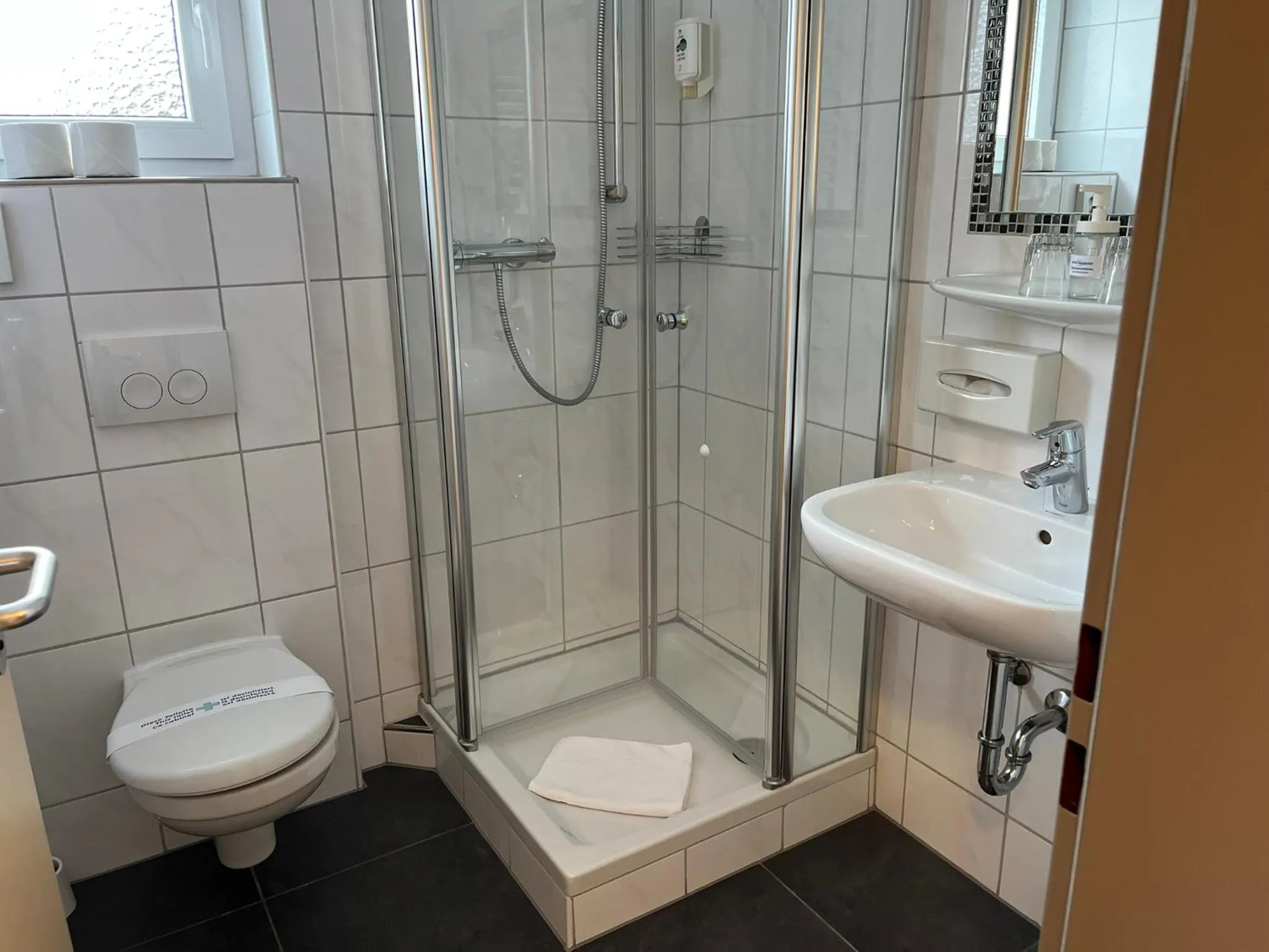 Shower in Stadt-gut-Hotel Siegboot