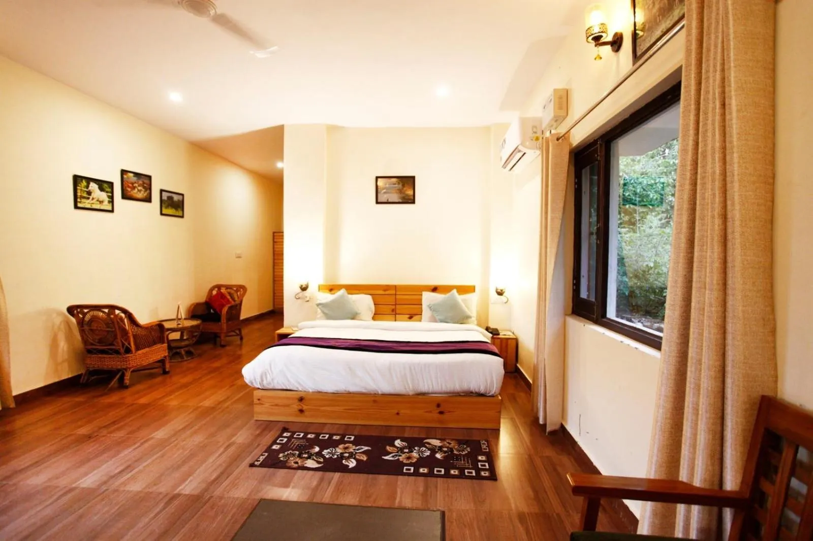 Bed in Vanasthali Jungle Resort Jim Corbett