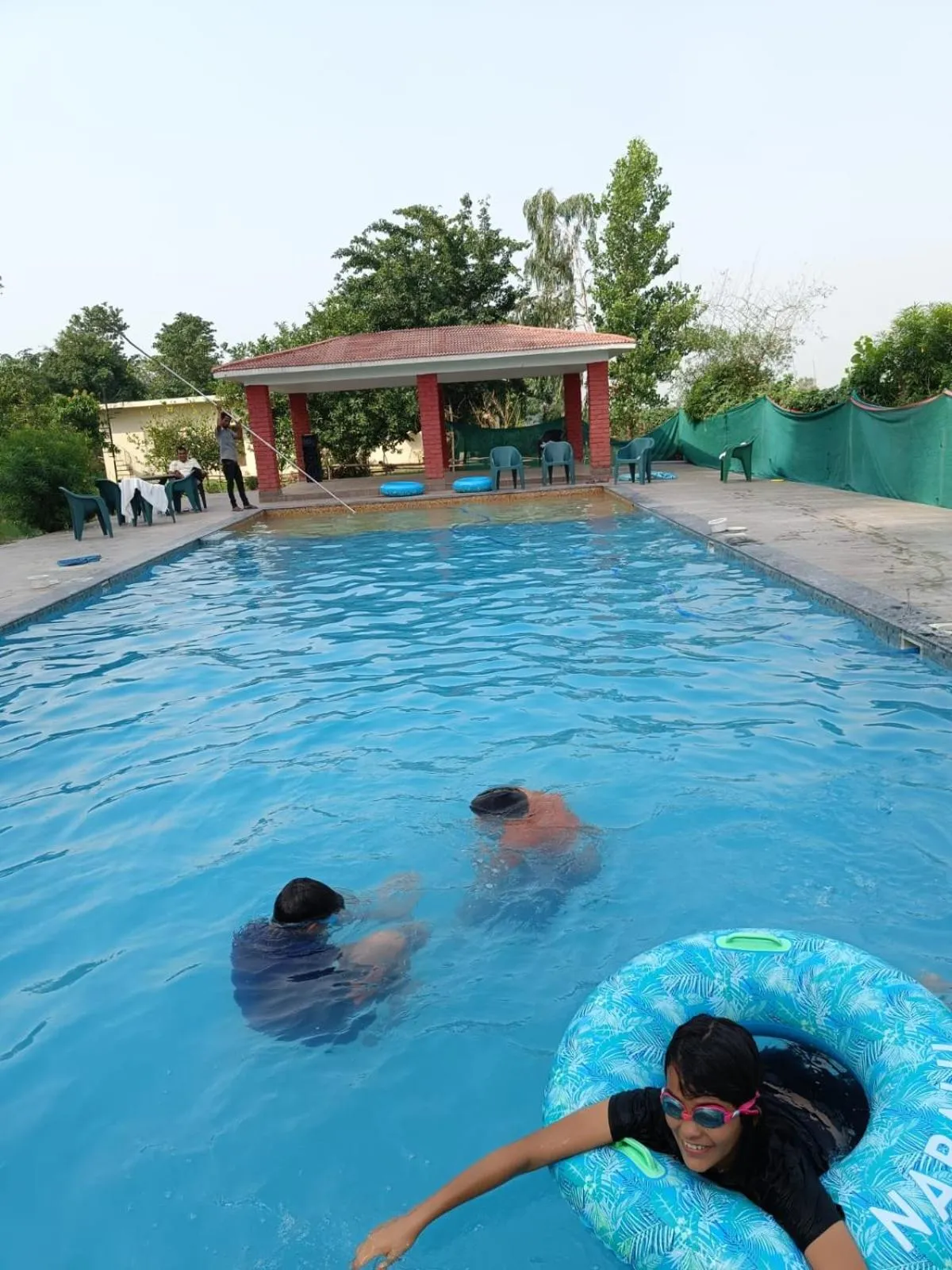 Swimming pool in Vanasthali Jungle Resort Jim Corbett