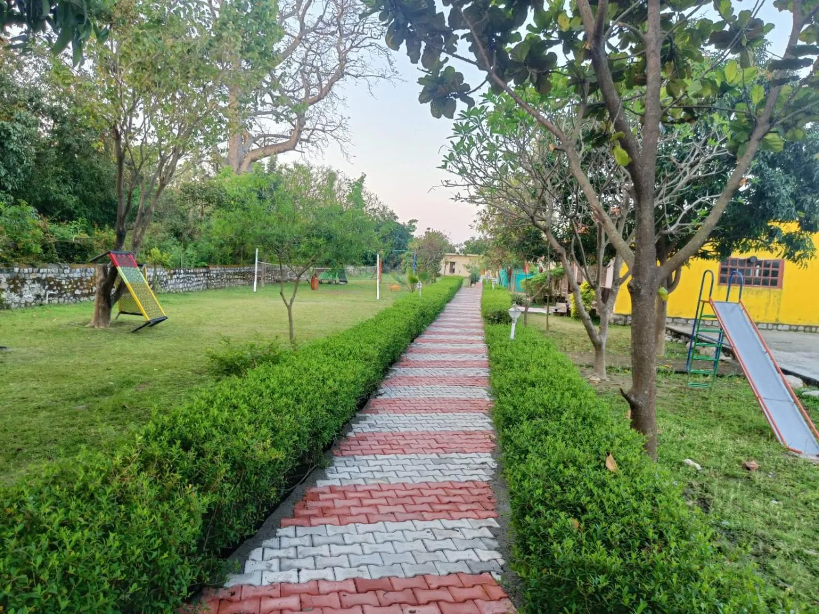 Garden in Vanasthali Jungle Resort Jim Corbett