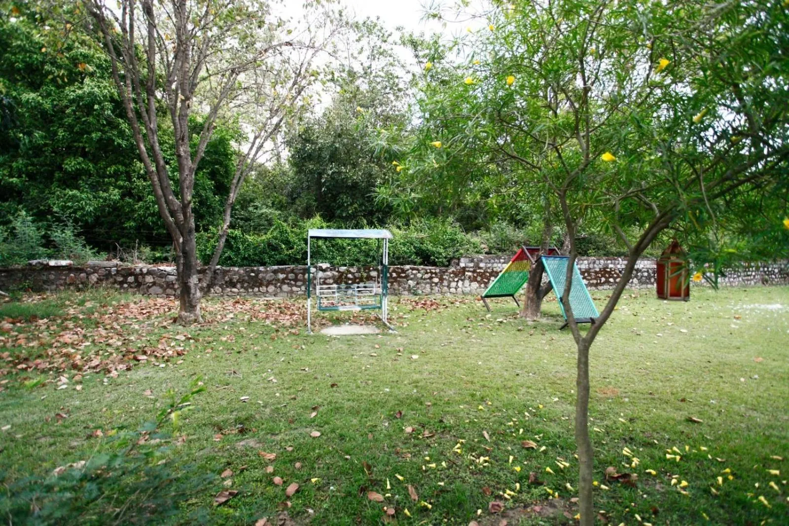 Children play ground in Vanasthali Jungle Resort Jim Corbett