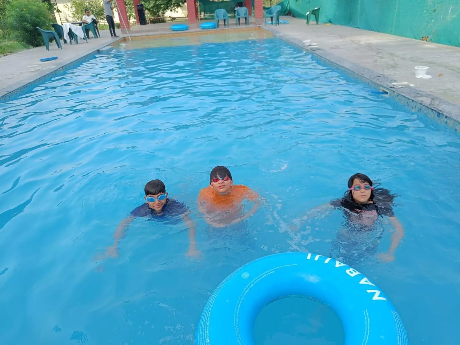 Swimming pool in Vanasthali Jungle Resort Jim Corbett