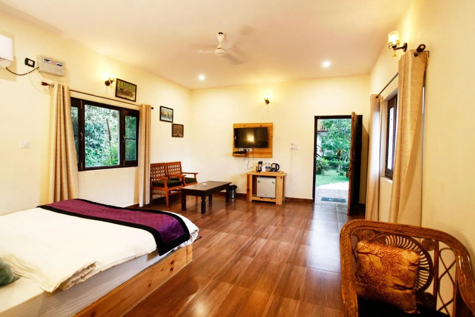 Bedroom in Vanasthali Jungle Resort Jim Corbett