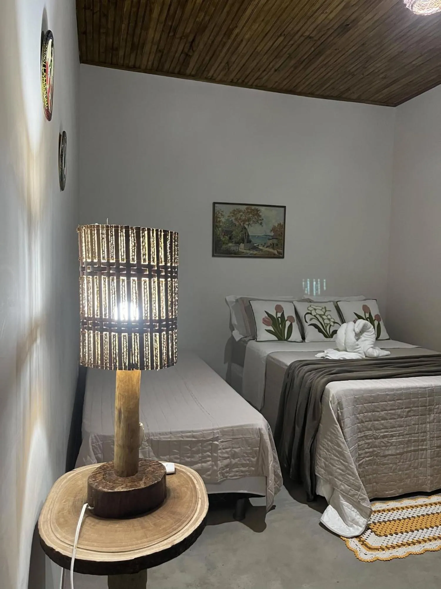 Bed in Pousada Luar de Caraíva