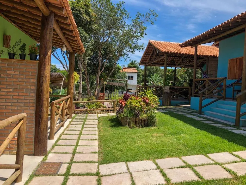 Garden view in Pousada Luar de Caraíva