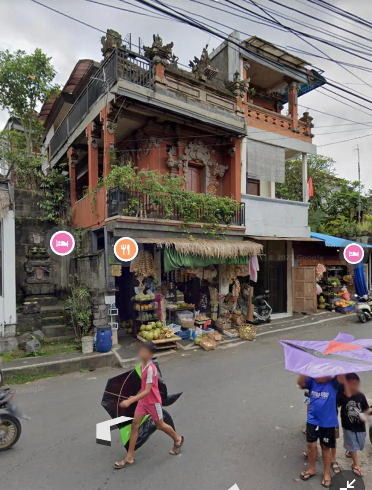 Street view in Banana Home Stay Ubud