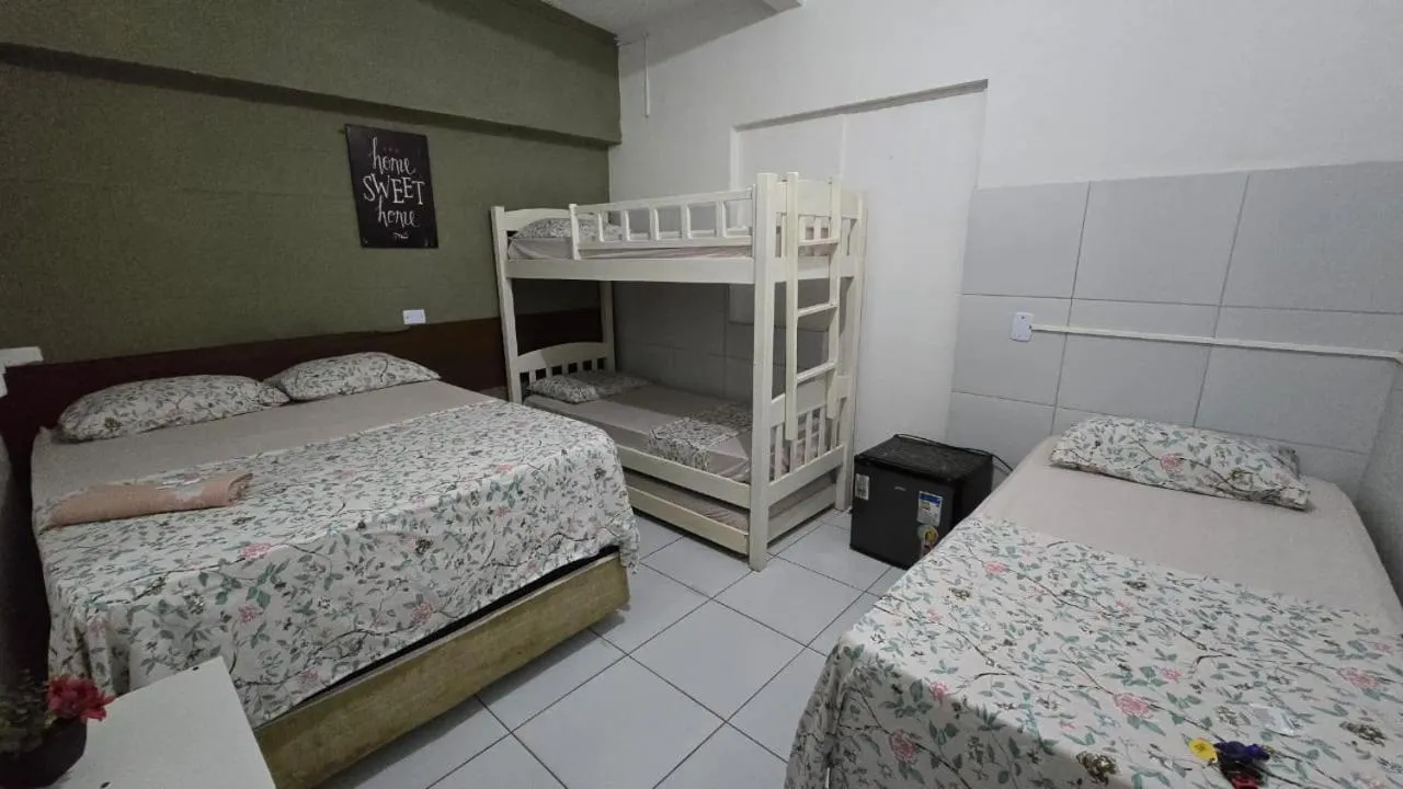 Bed in Casa Recife Pousada