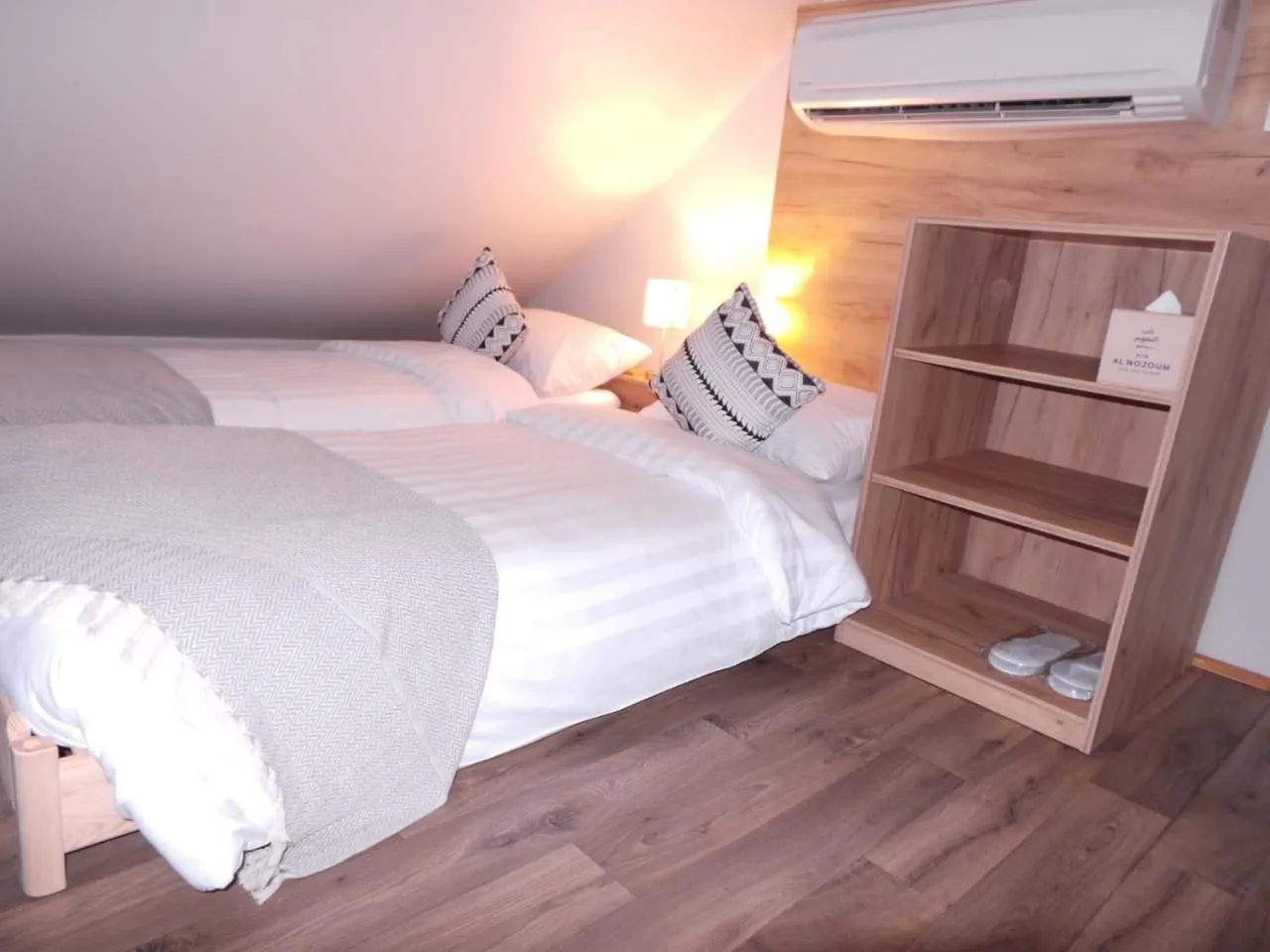 Bed in Bab Al Nojoum Hudayriyat Camp