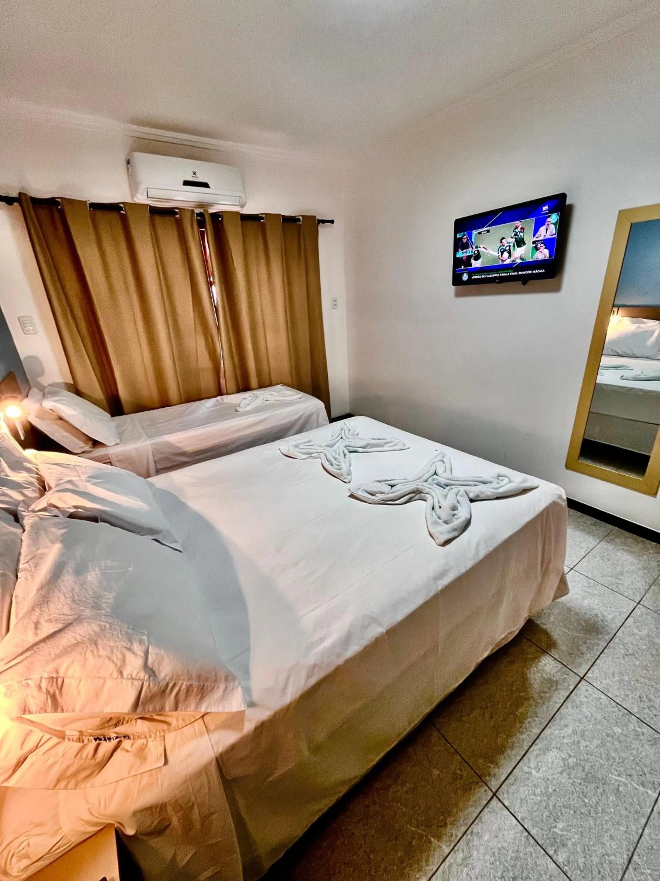 Bed in Pousada La Riviera - Pé na areia e Passeios em Maragogi