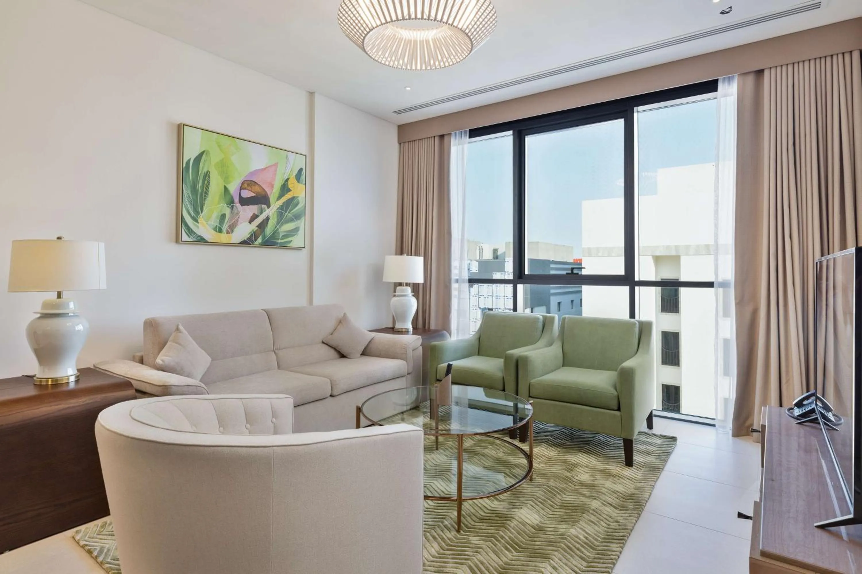 Living room in DoubleTree by Hilton Doha Downtown
