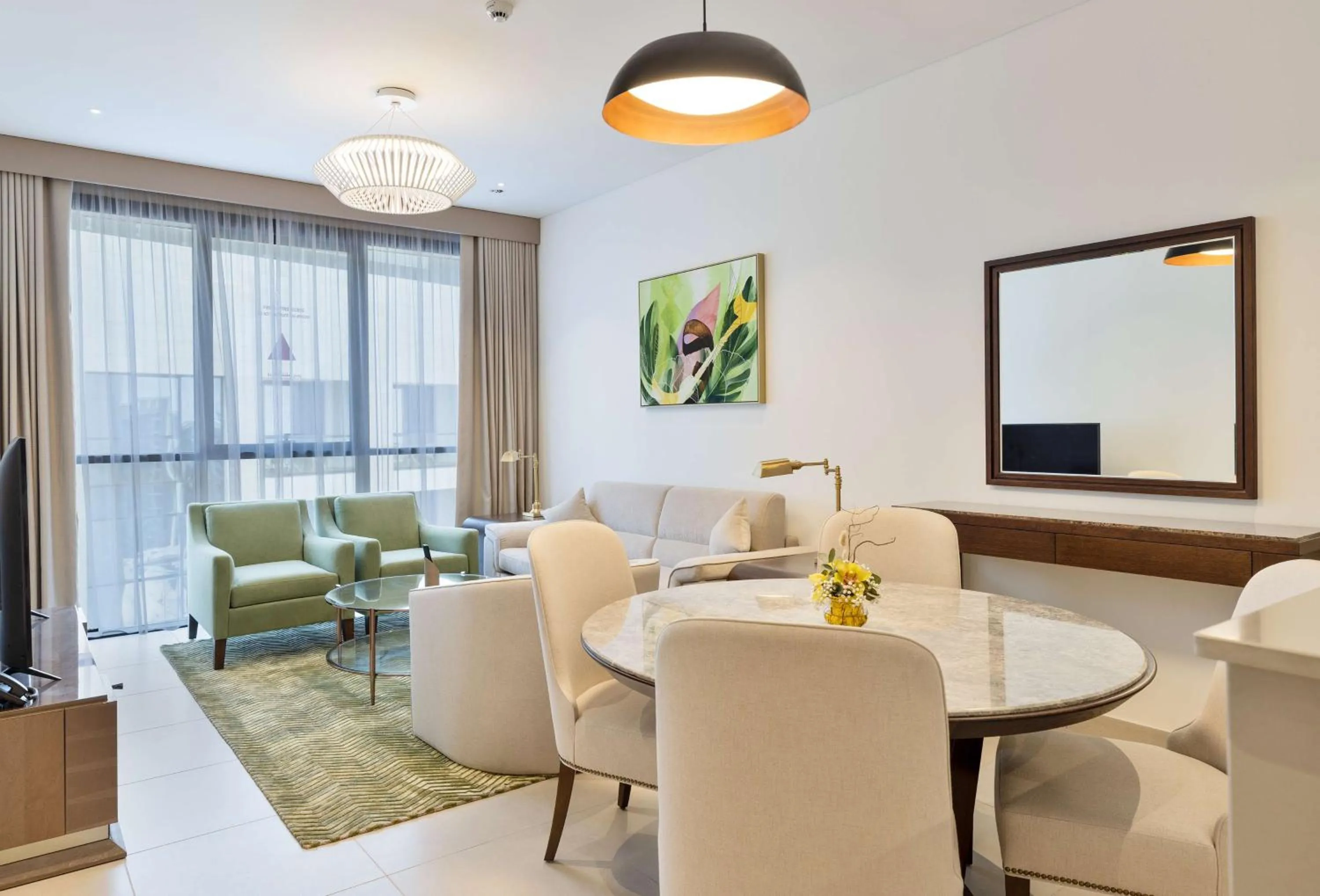 Living room in DoubleTree by Hilton Doha Downtown