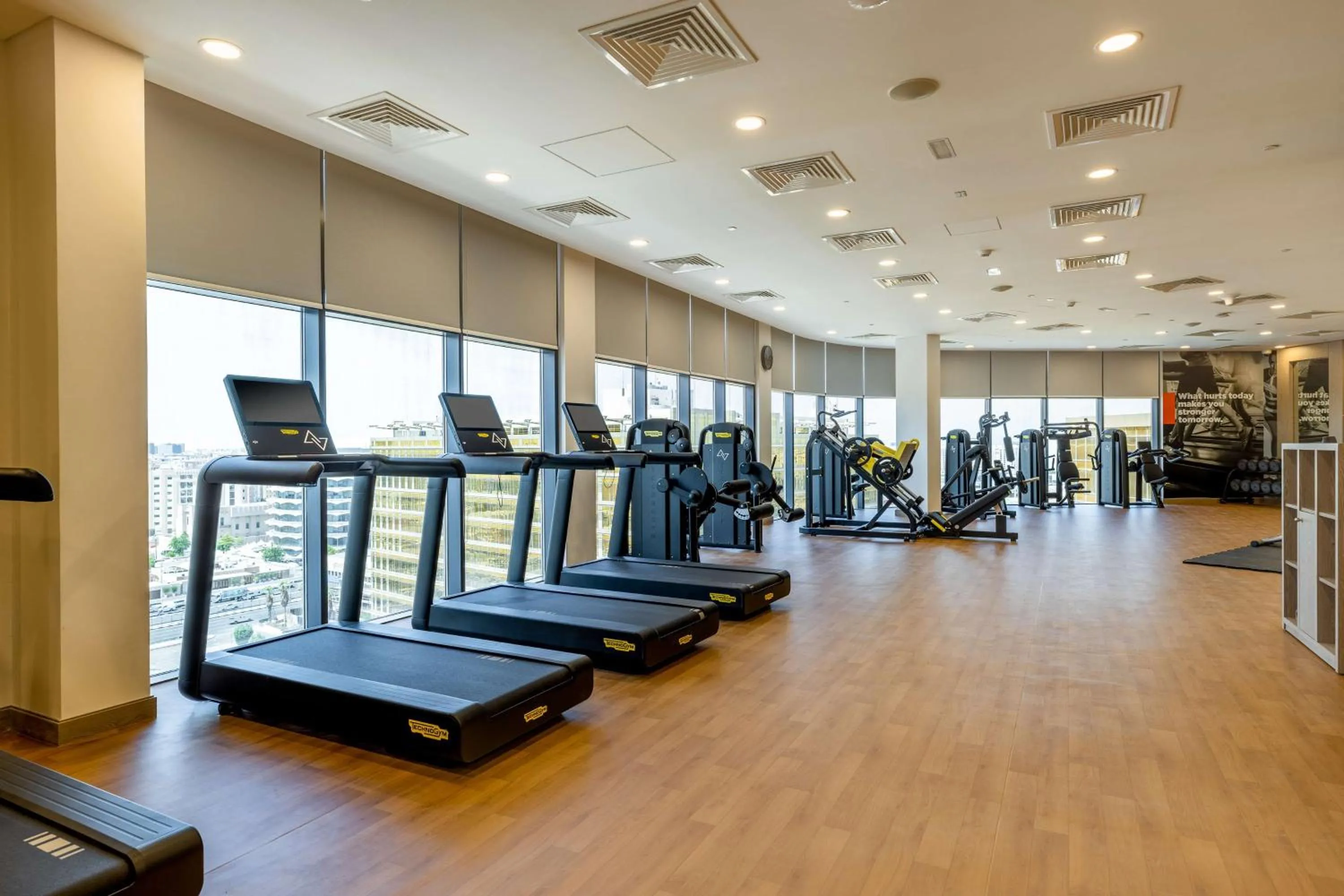 Fitness centre/facilities in DoubleTree by Hilton Doha Downtown