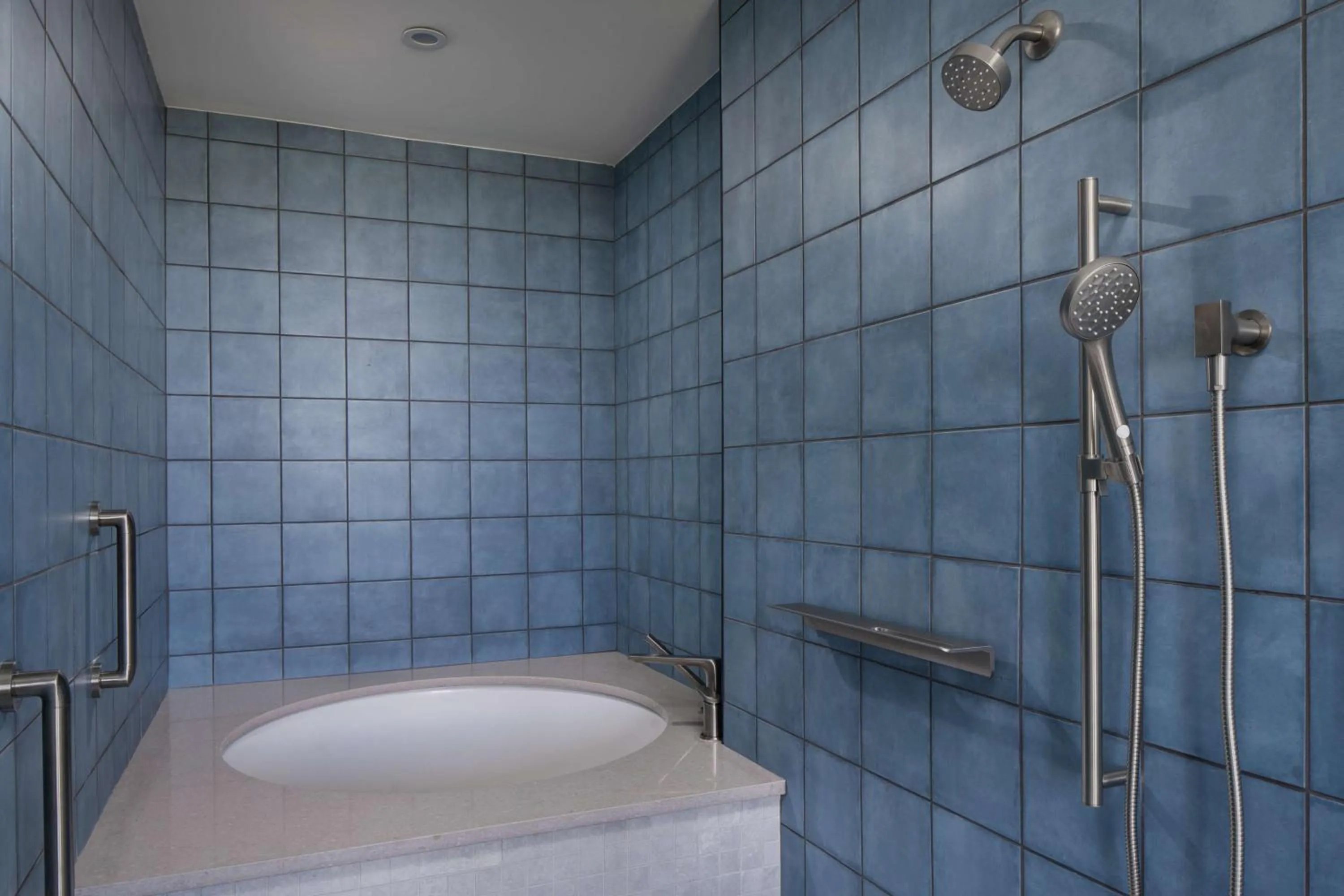 Bathroom in Hotel Marcel New Haven, Tapestry Collection By Hilton