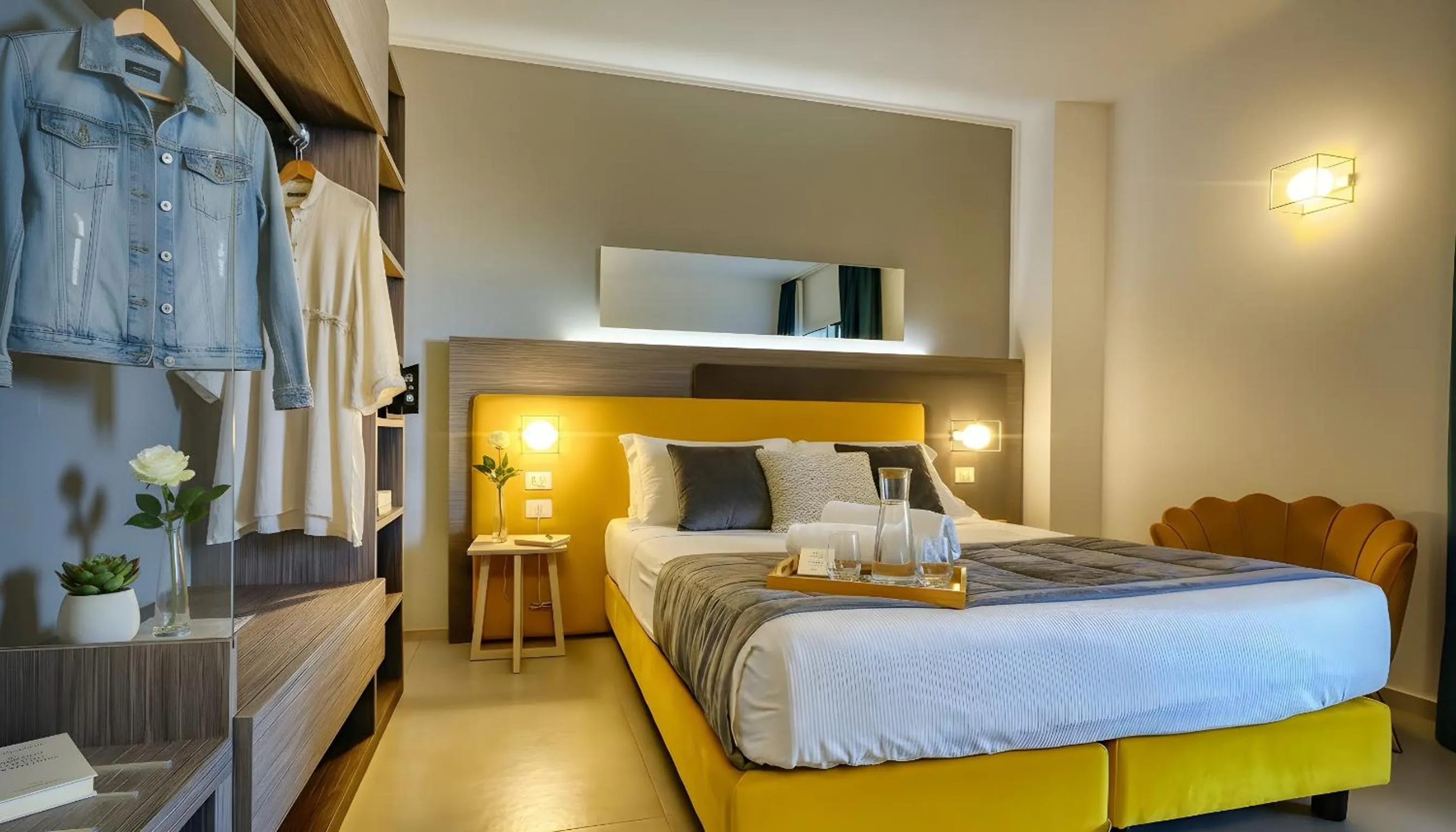 Bed in Resort La Battigia Beach & Spa