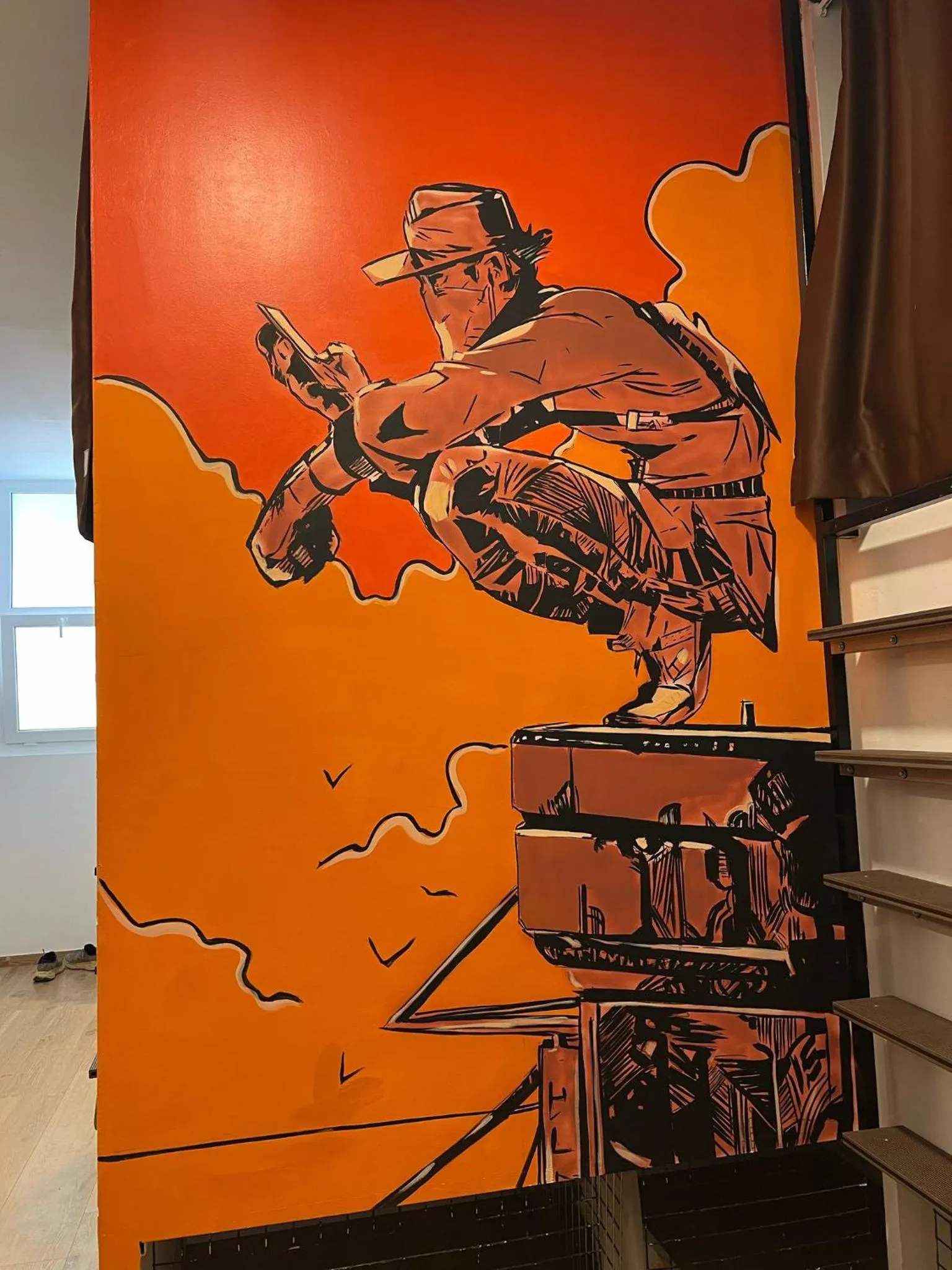 Decorative detail in Beach & Arts Hostel Valencia