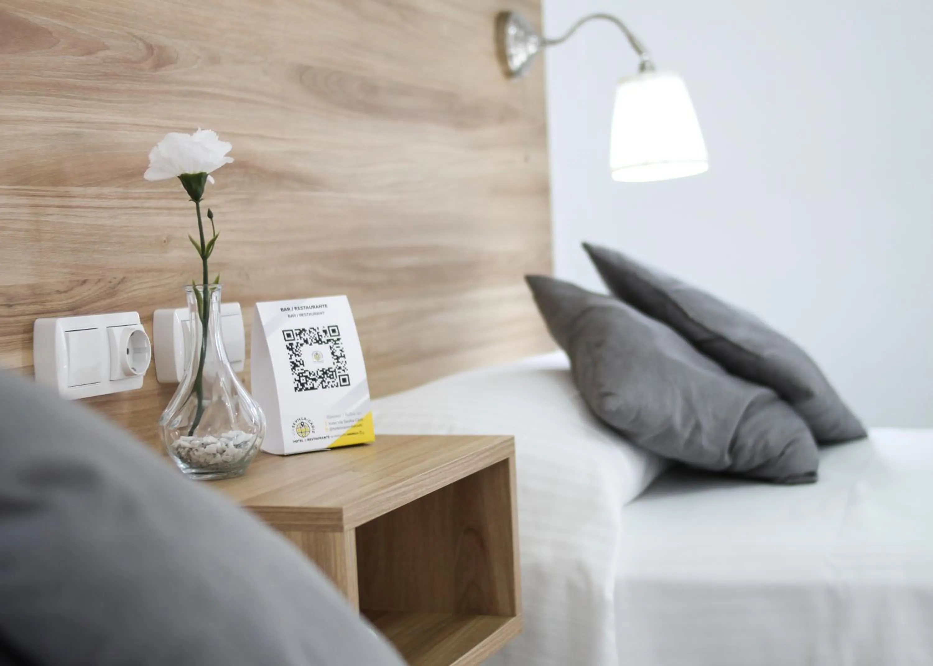 Bed in Hotel Restaurante Vía Sevilla - Cádiz by MA 22 Puntos