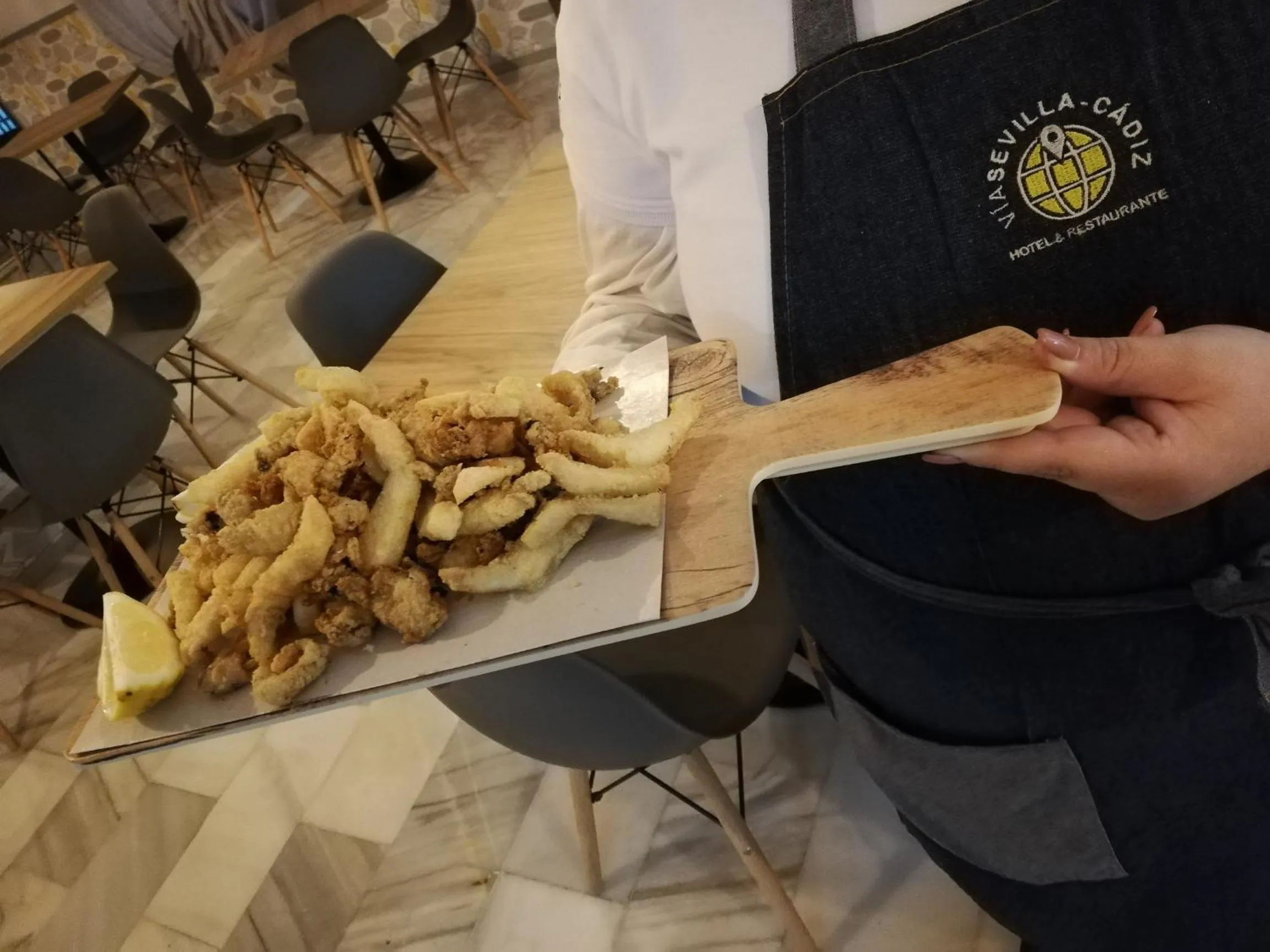 Restaurant/places to eat in Hotel Restaurante Vía Sevilla - Cádiz by MA 22 Puntos