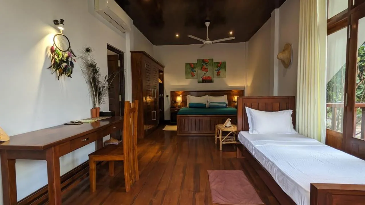 Bed in Lagoon gate Tangalle Resort