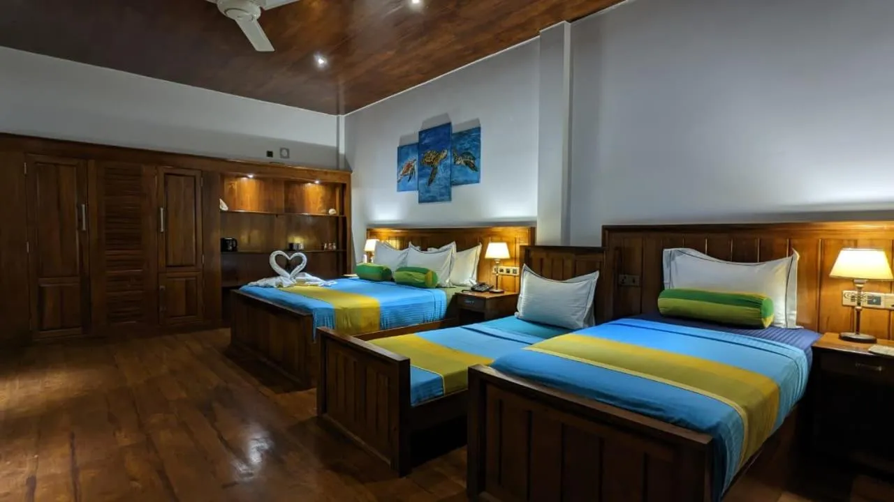 Bed in Lagoon gate Tangalle Resort