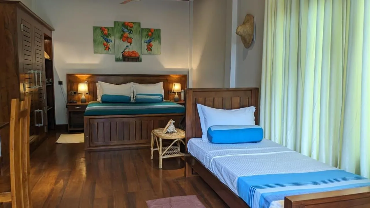 Bed in Lagoon gate Tangalle Resort