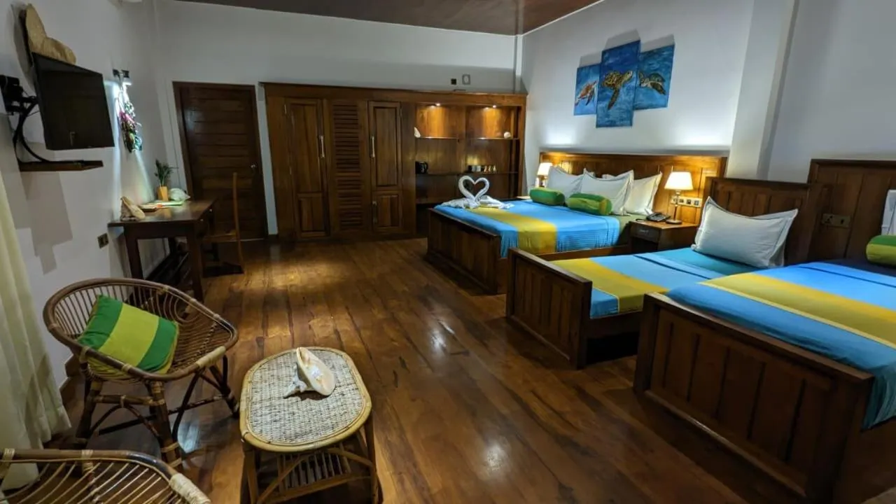 Bed in Lagoon gate Tangalle Resort