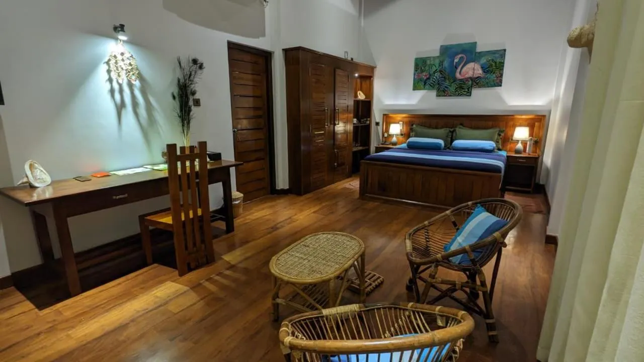 Bed in Lagoon gate Tangalle Resort