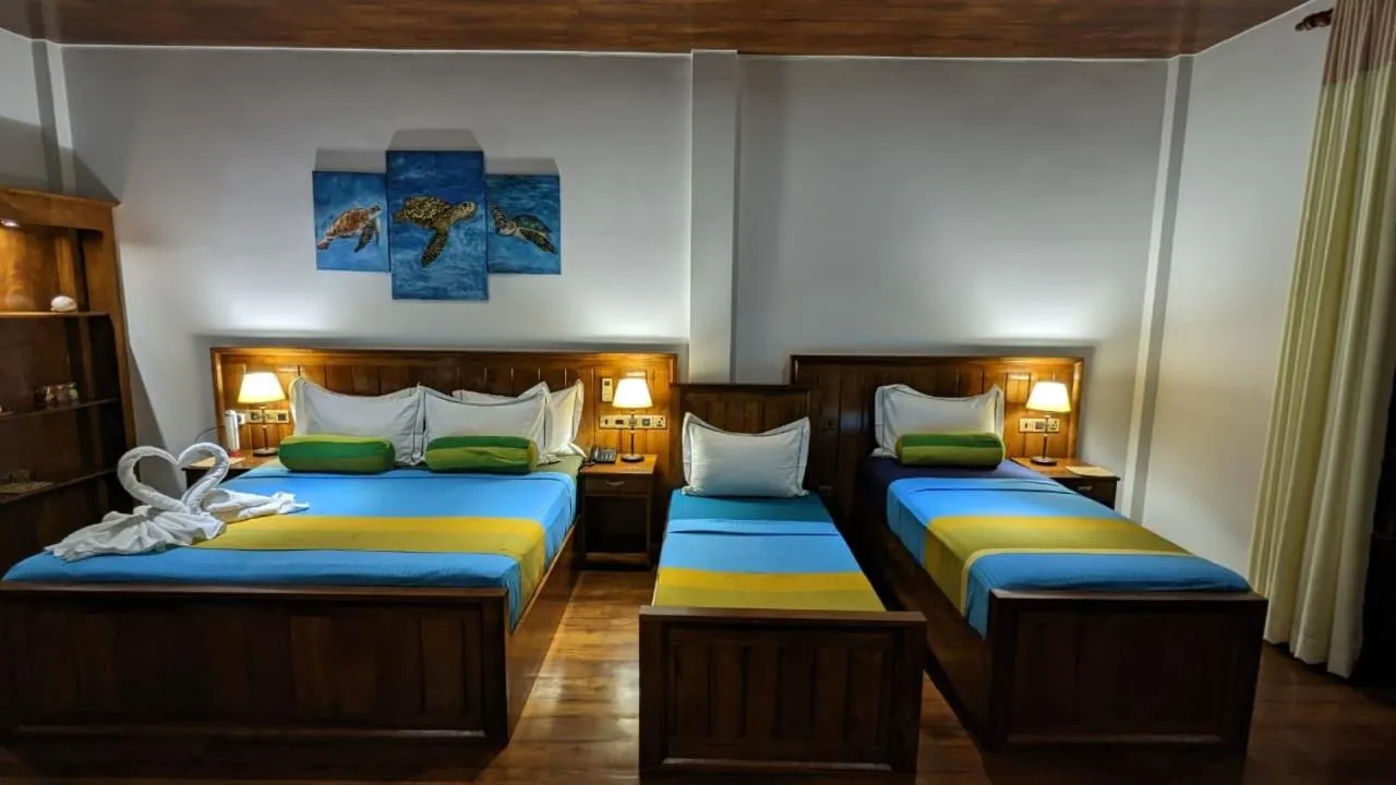 Bed in Lagoon gate Tangalle Resort