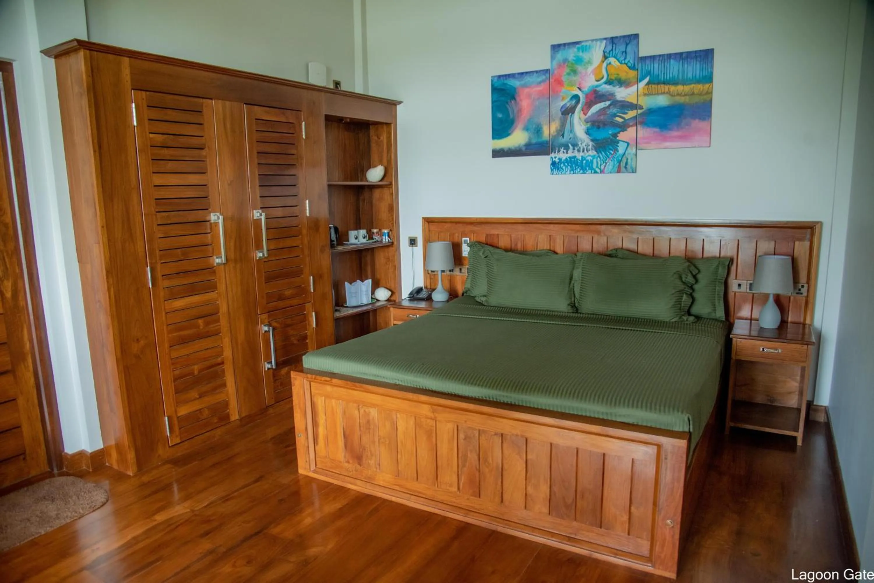 Photo of the whole room, Bed in Lagoon gate Tangalle Resort