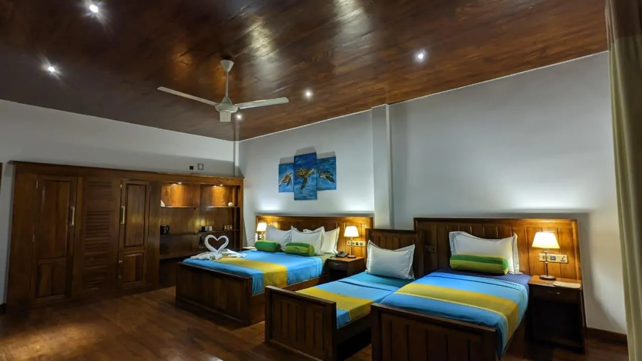 Bed in Lagoon gate Tangalle Resort