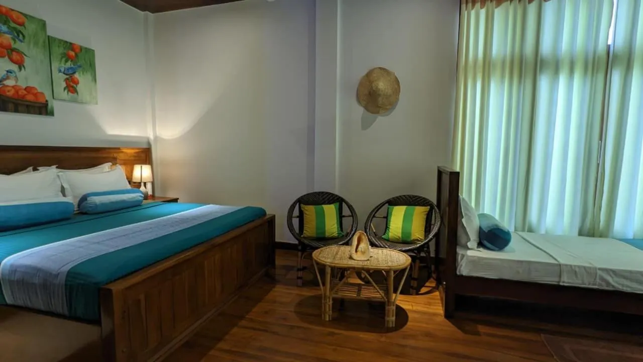 Bed in Lagoon gate Tangalle Resort