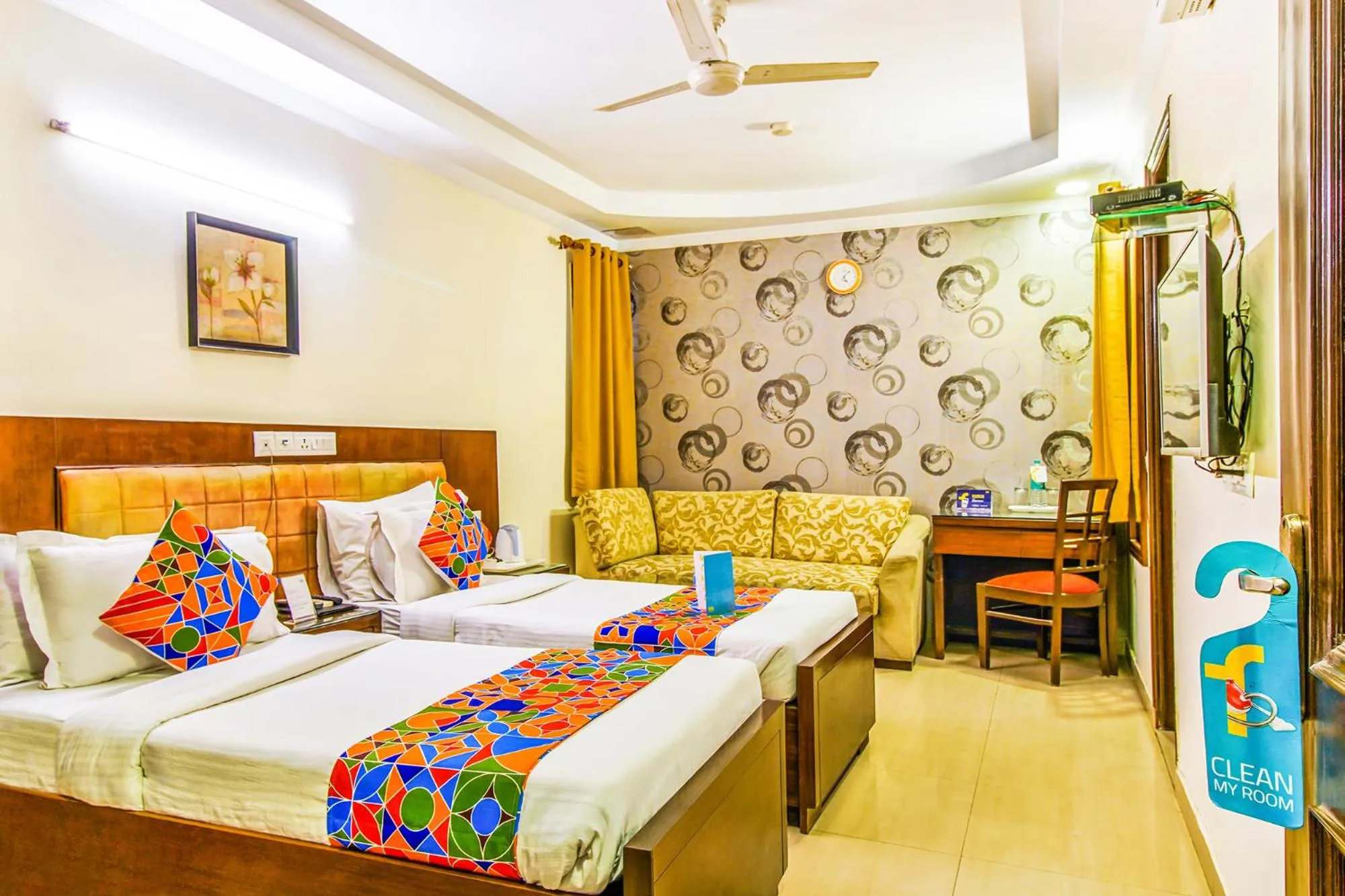 Bed in FabHotel Signature Plaza