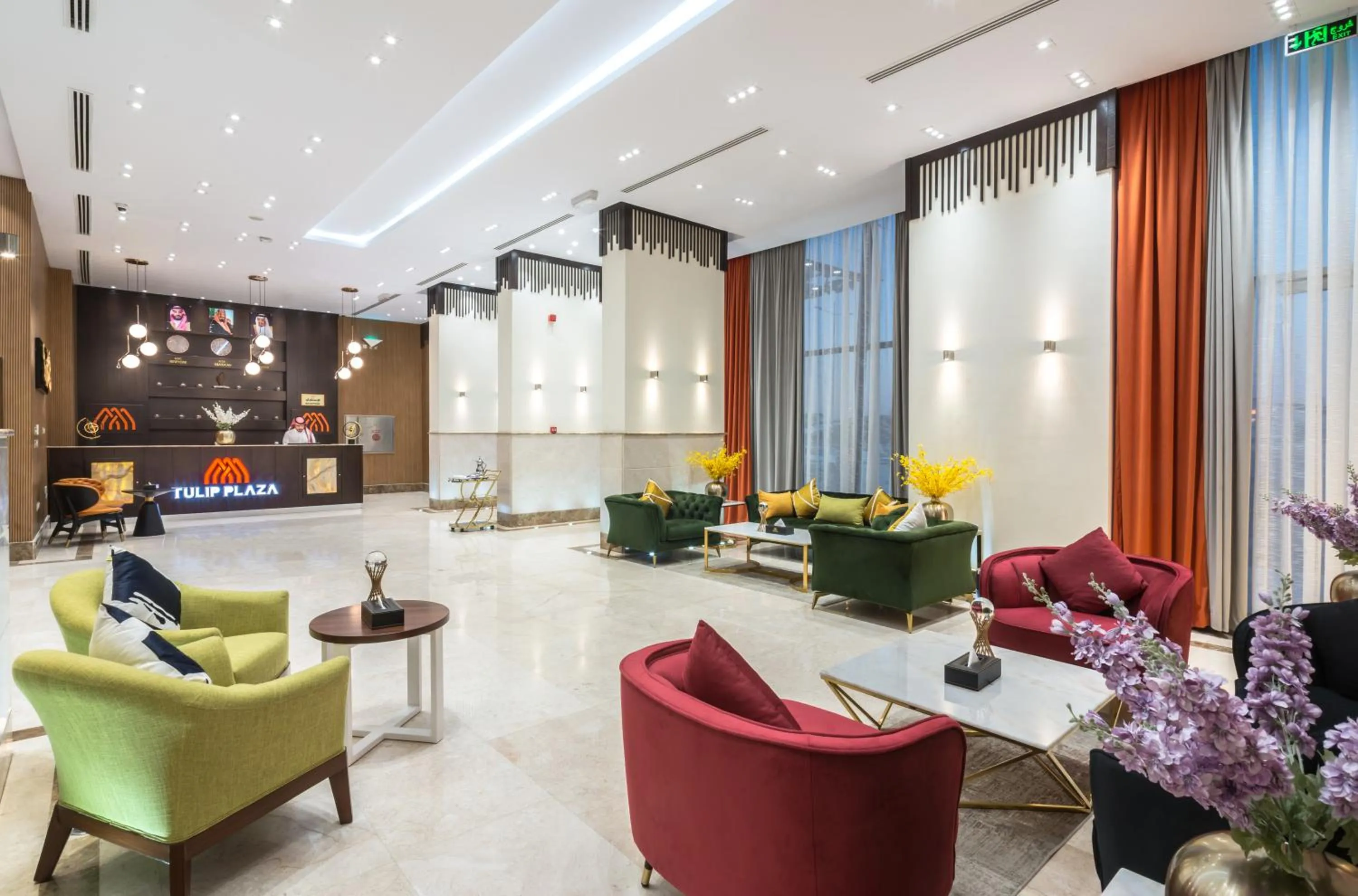 Seating area in Tulip Plaza Hotel