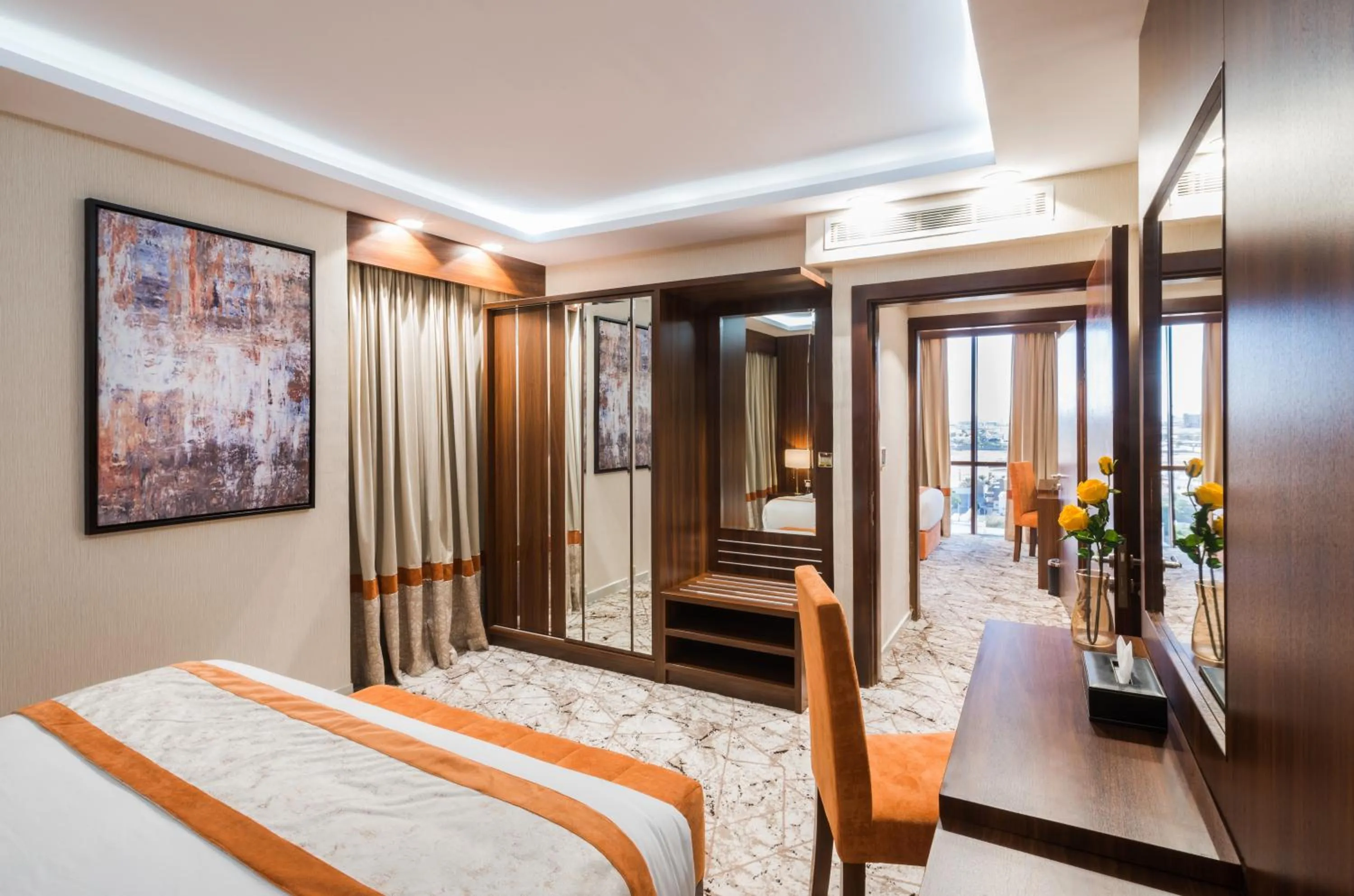 Bed in Tulip Plaza Hotel