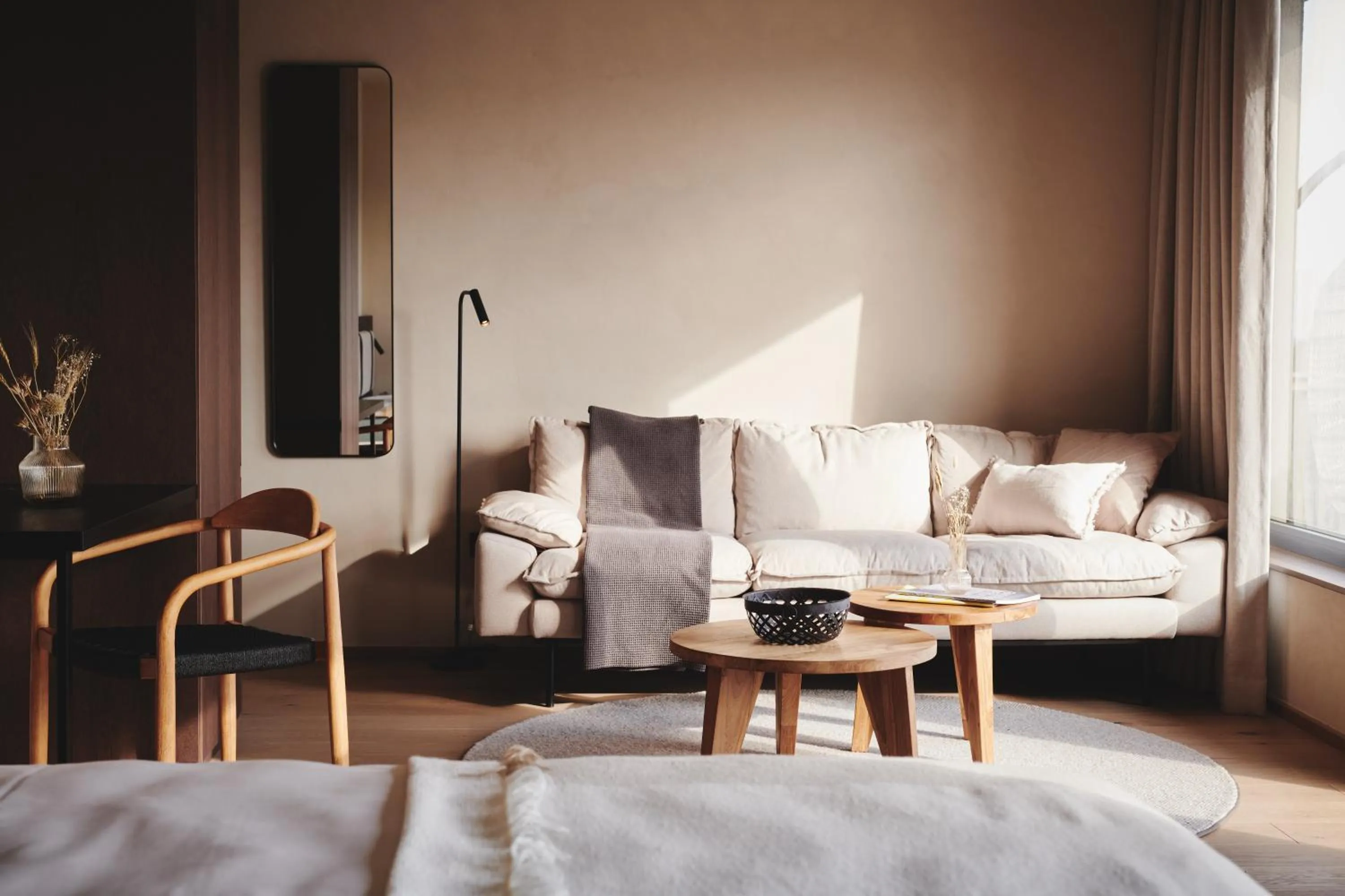 Living room, Bed in Boutiquehotel DAS ZEITWERT