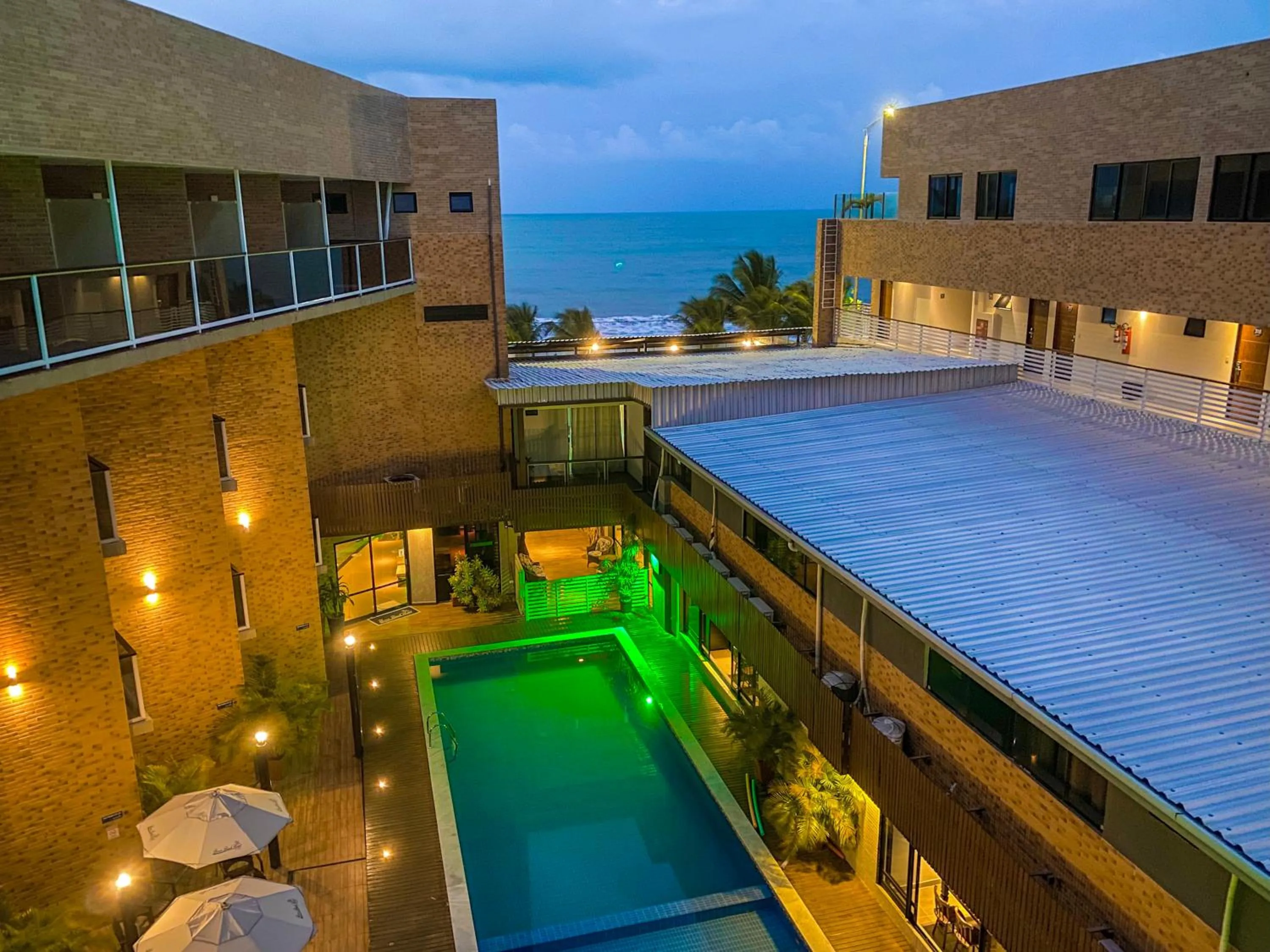 Pool view in Bessa Beach Hotel