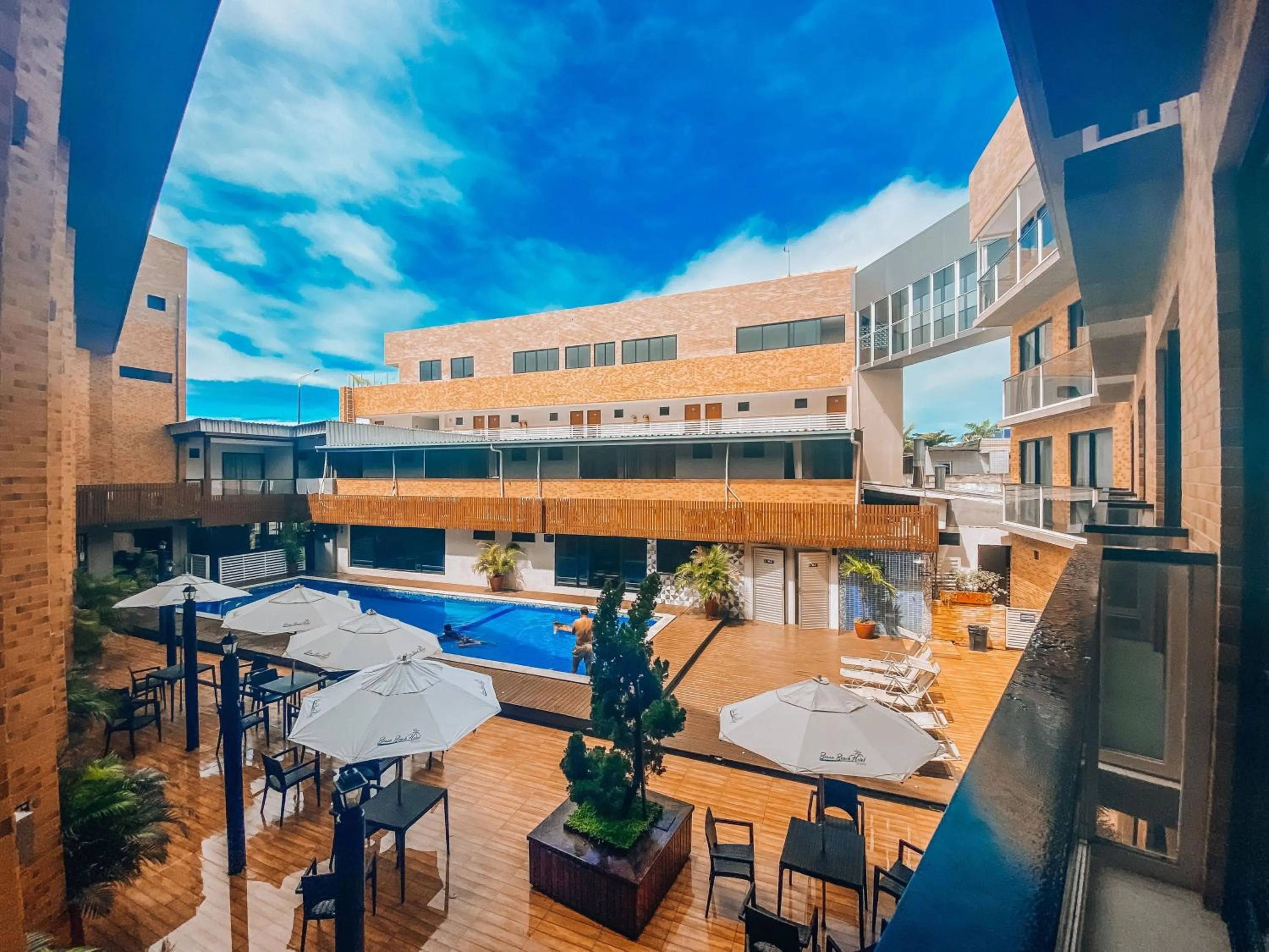 Pool view in Bessa Beach Hotel